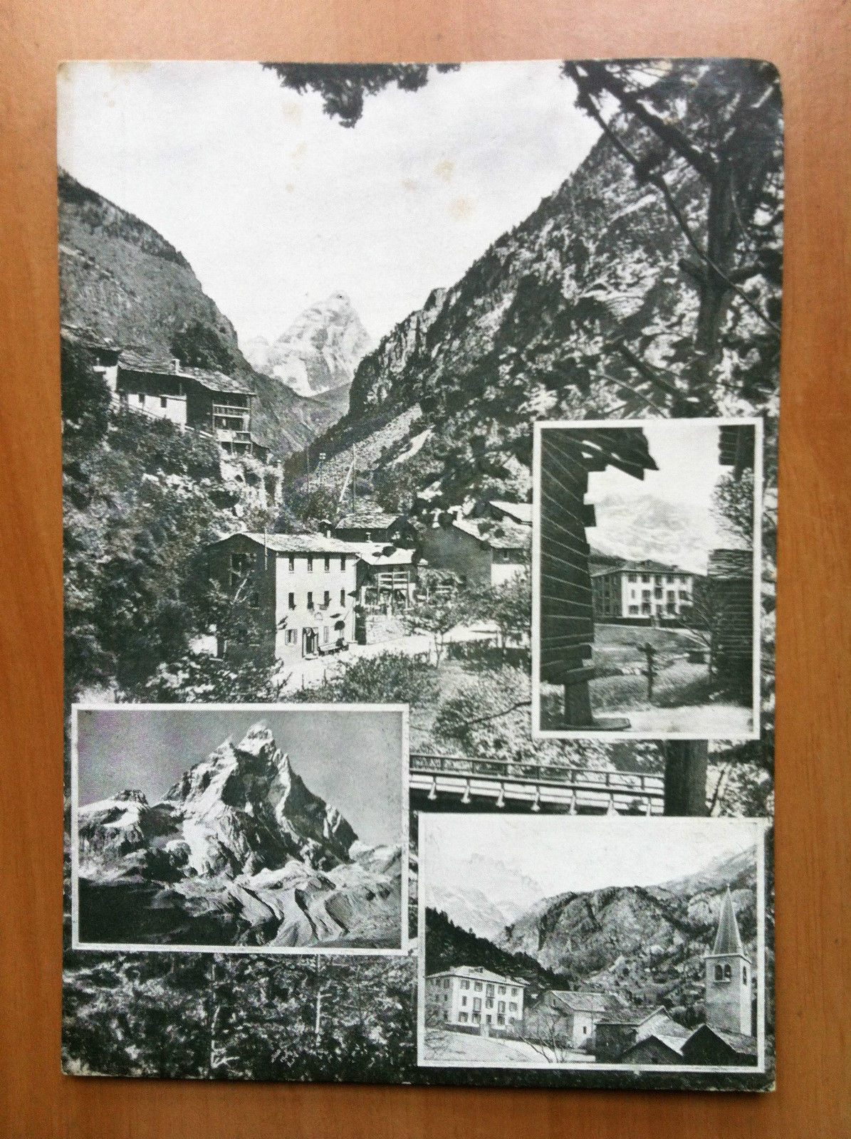 Cartolina originaleanni '40/'50 Antey S. André Aosta Colonia Alpina - …