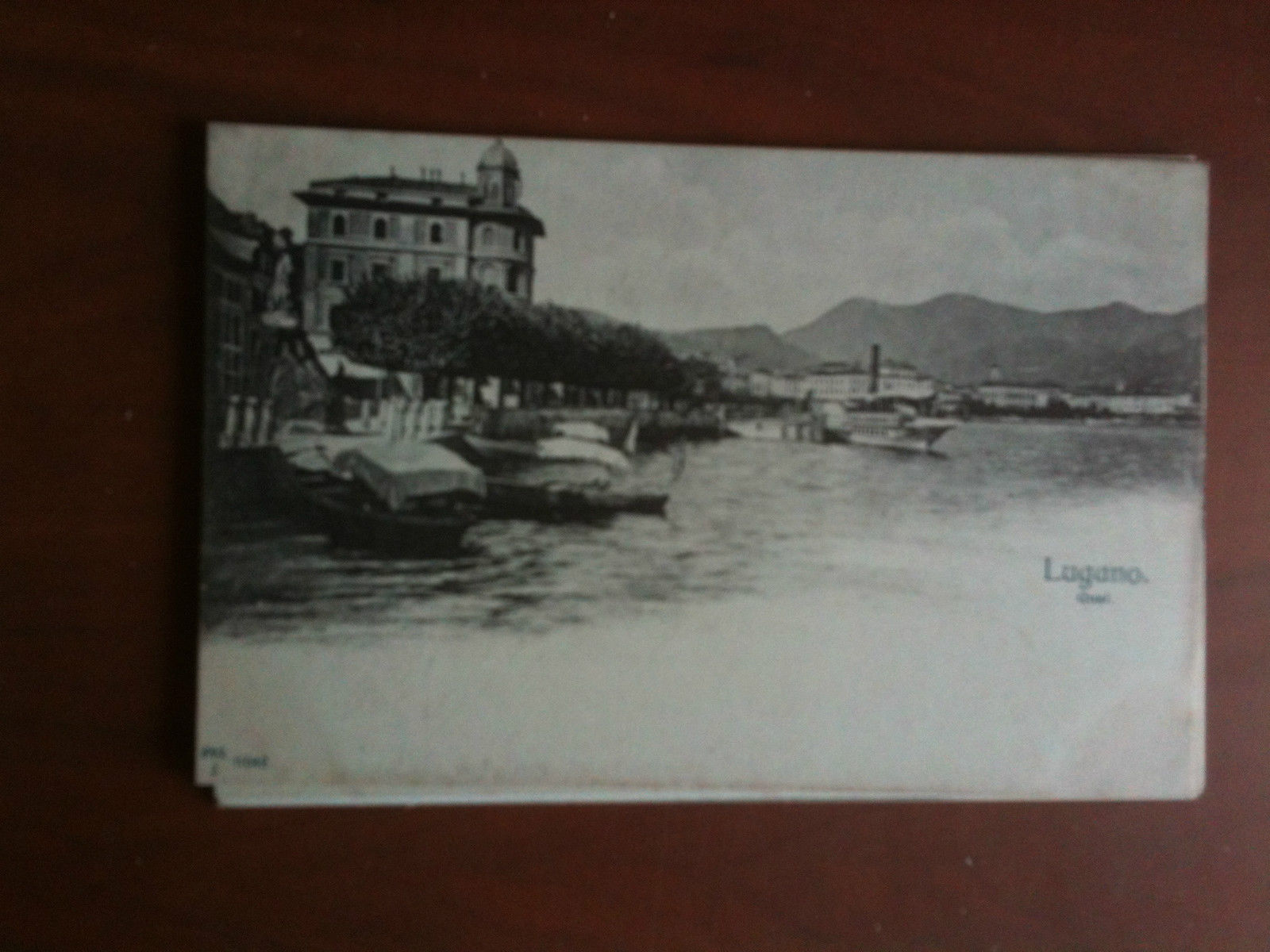 Cartolina postale inizi '900 Svizzera Lugano Quai - non viaggata