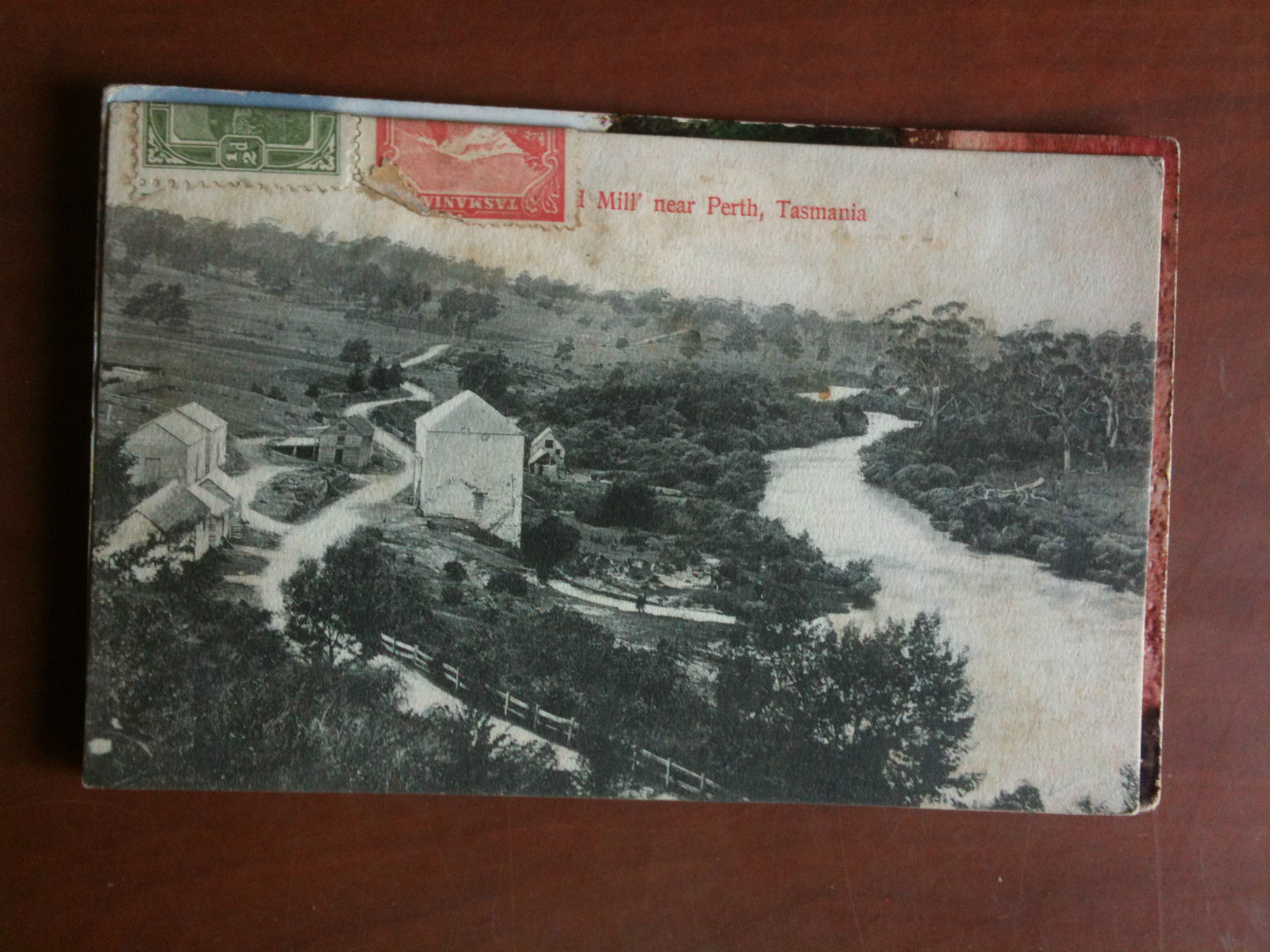 Cartolina Postcard early '900 Australia Tasmania Mill' Perth - viaggiata