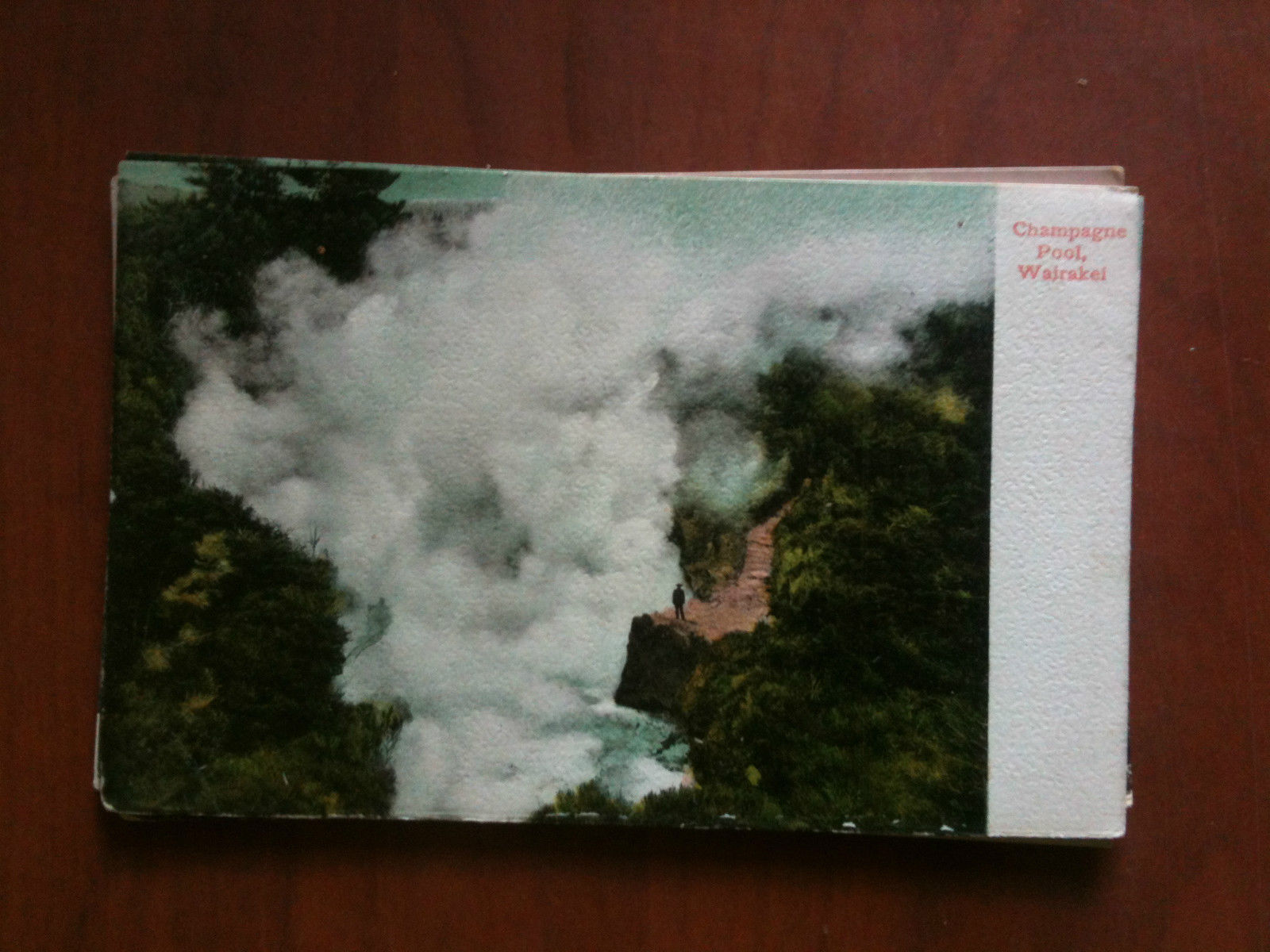 Cartolina Postcard early '900 New Zealand Champagne Pool Wairakei- non …