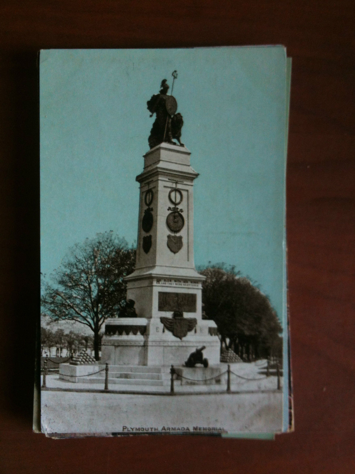 Cartolina Postcard early '900 UK Plymouth Armada Memorial - non …