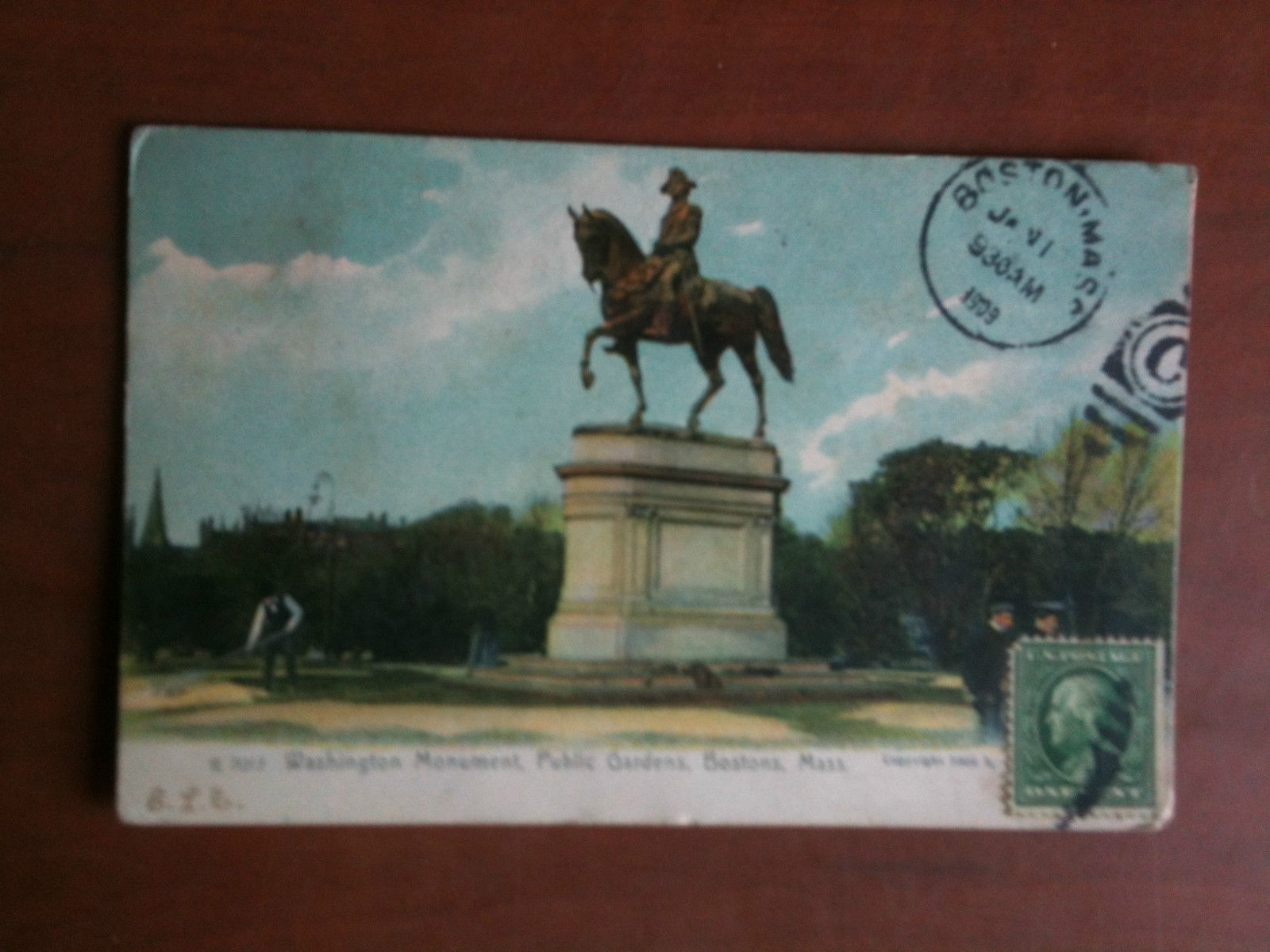 Cartolina Postcard early '900 USA Washington Monument Boston Mass. - …