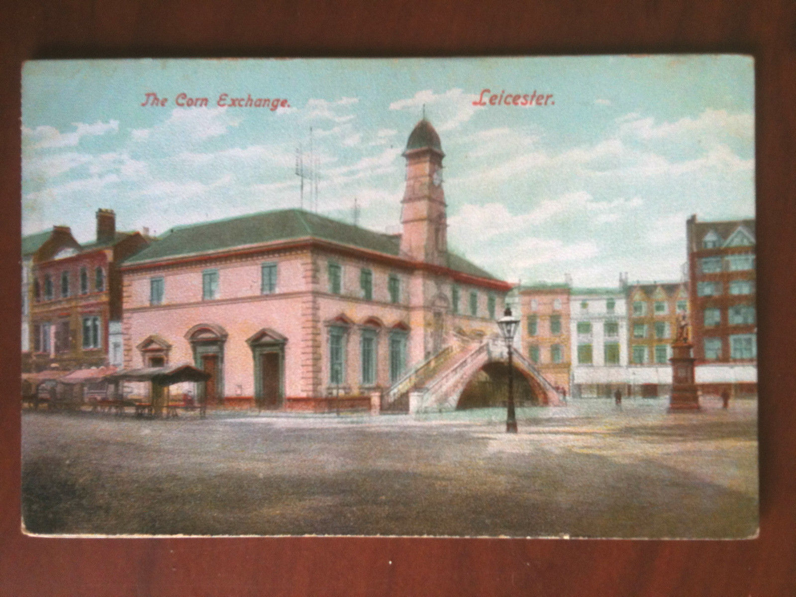 Cartolina Postcard inizi '900 UK Leicester Exchange - non viaggiata …