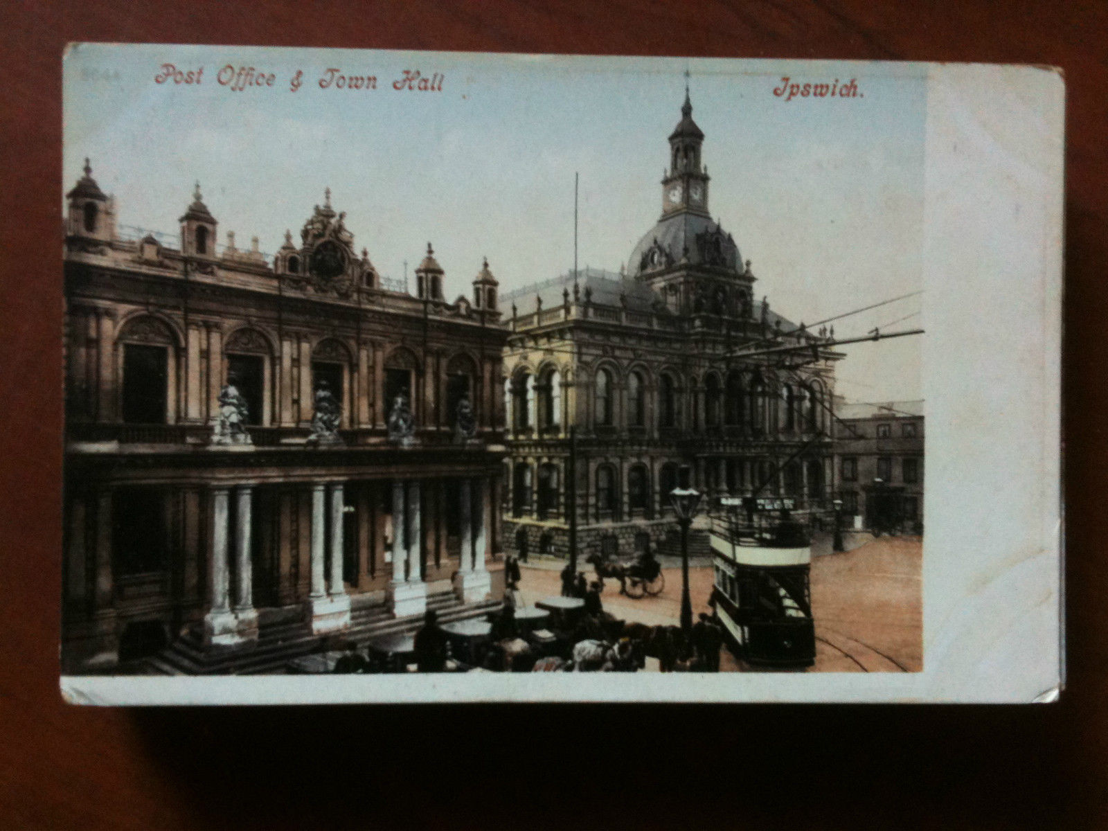Cartolina Postcard inizi '900 UK Post Office &amp; Town Hall …