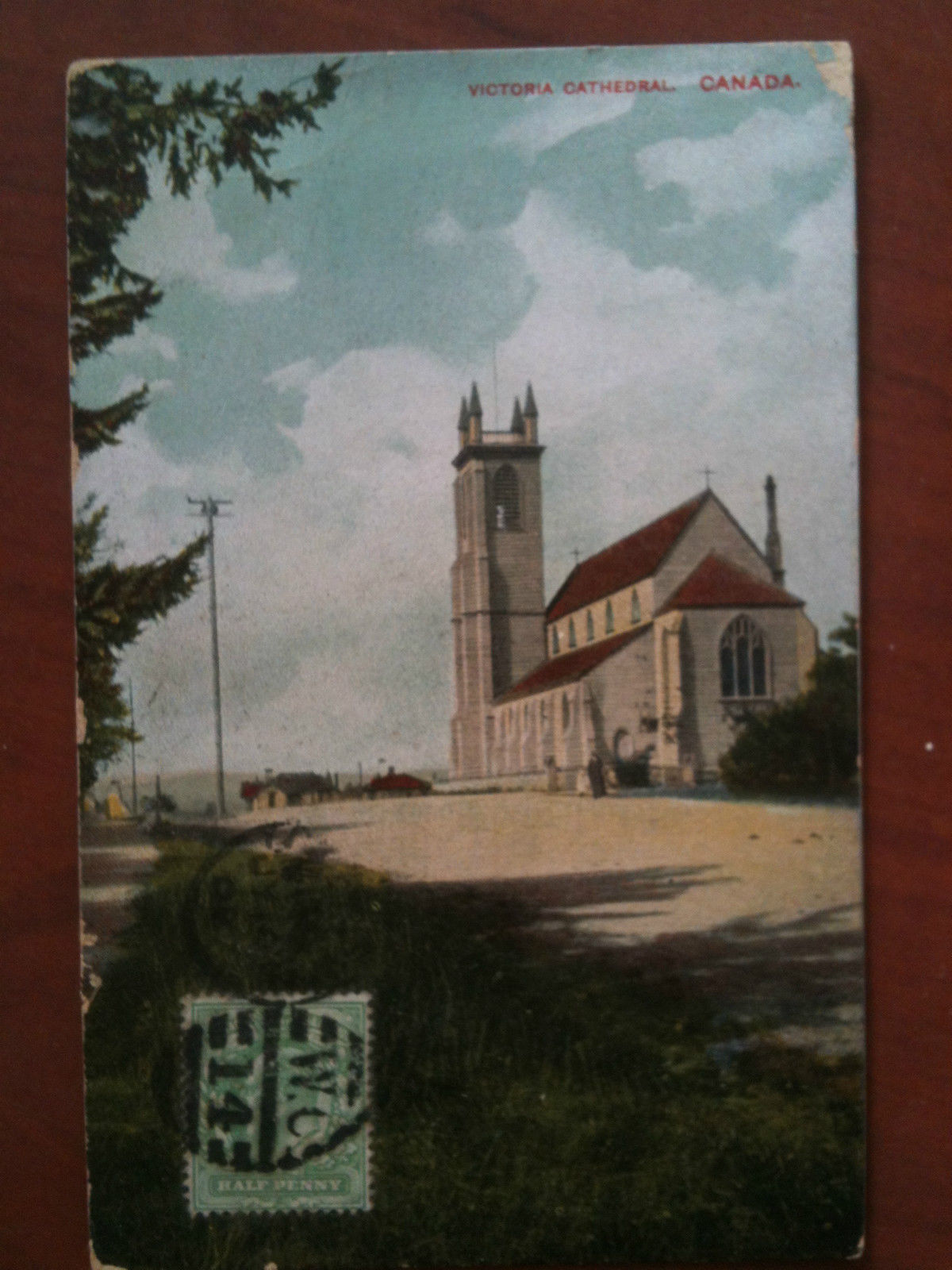 Cartolina/Postcard inizi/early '900 Canada Victoria Cathedral viaggata - E8628
