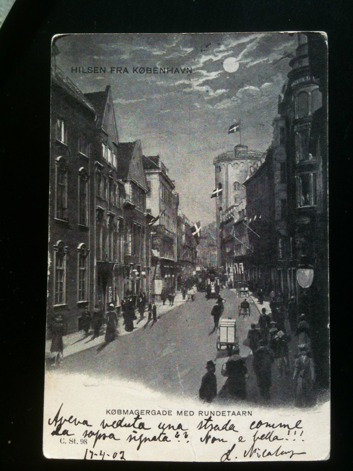 Cartolina Postcard primi '900 Denmark Copenaghen/Kobenhavn- viaggiata
