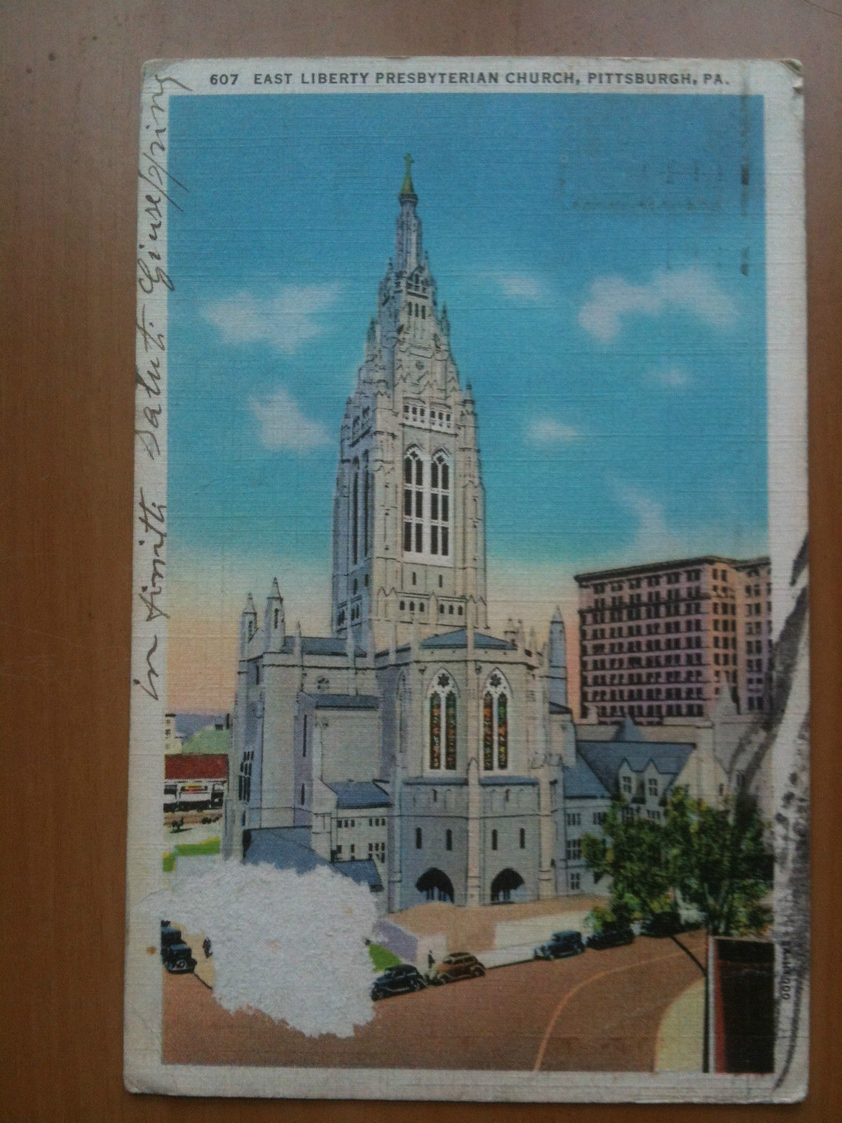 Cartolina Postcard primi '900 USA Pittsburgh Presbyterian Church - viaggiata