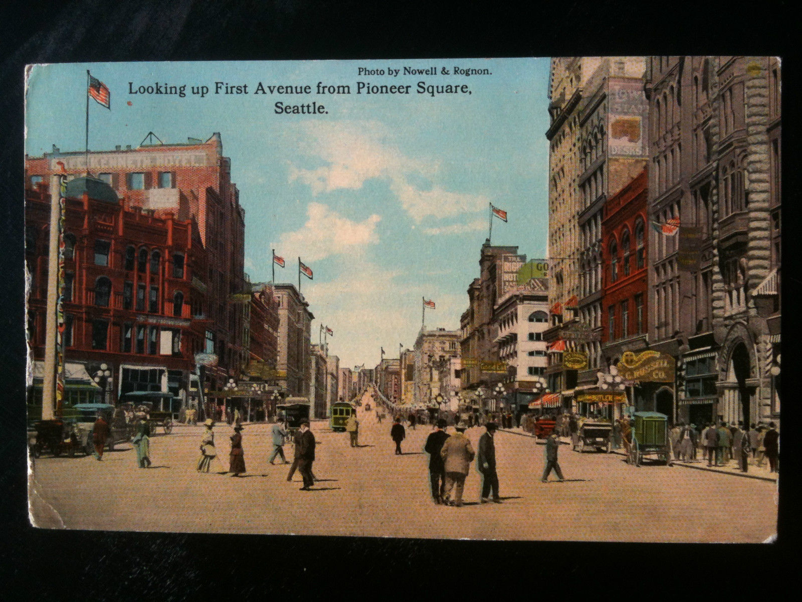 Cartolina Postcard primi/early '900 USA Settle viaggiata/traveled