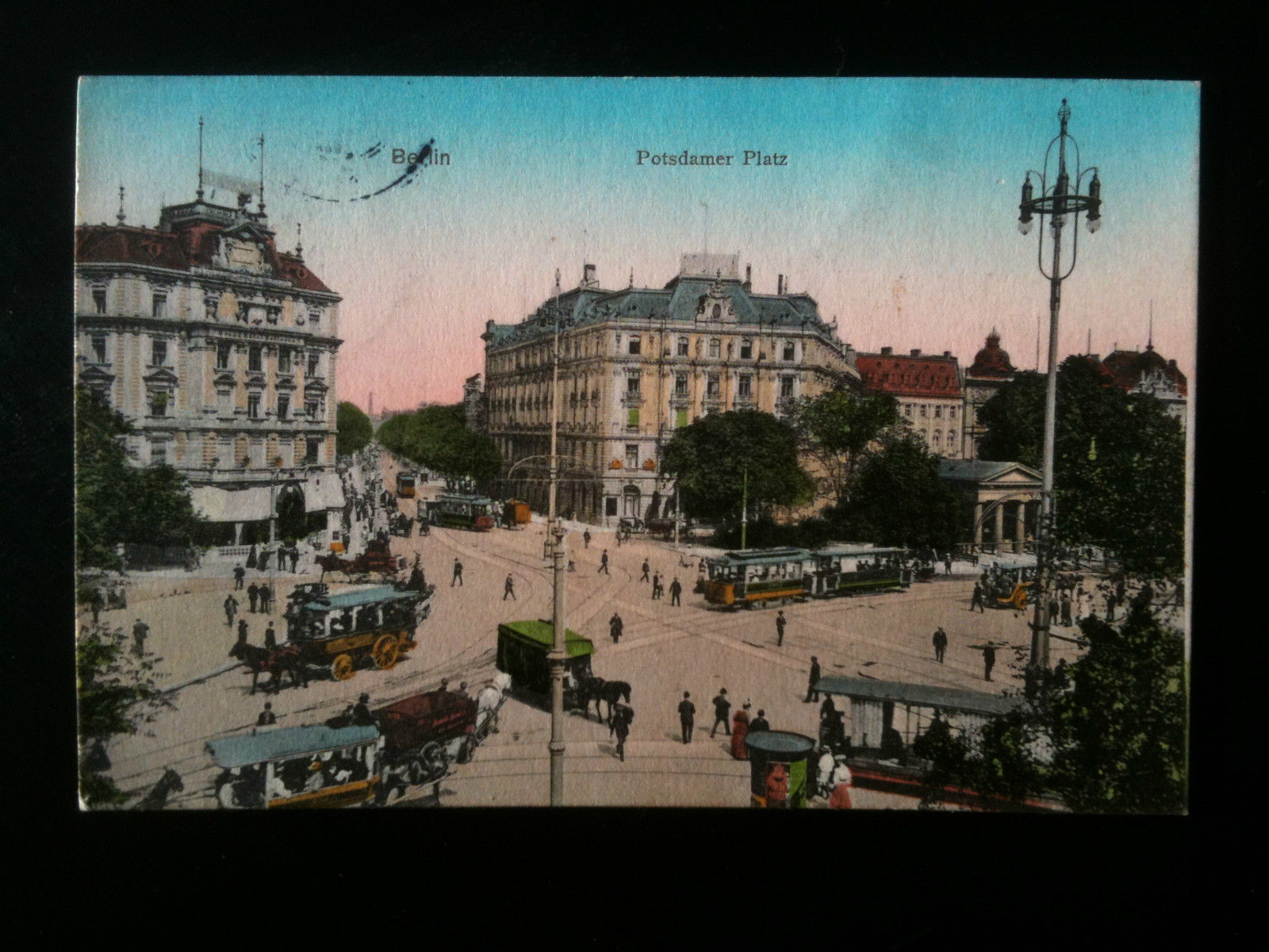 Cartolina Postkarte 1899 Berlin Potsdamer Platz - viaggiata/geschikt