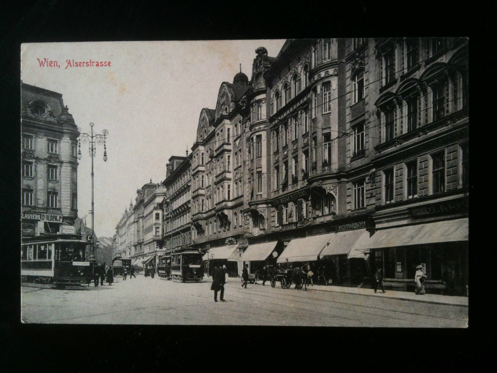 Cartolina Postkarte primi '900 Austria Vienna Alserstrasse - non viaggiata