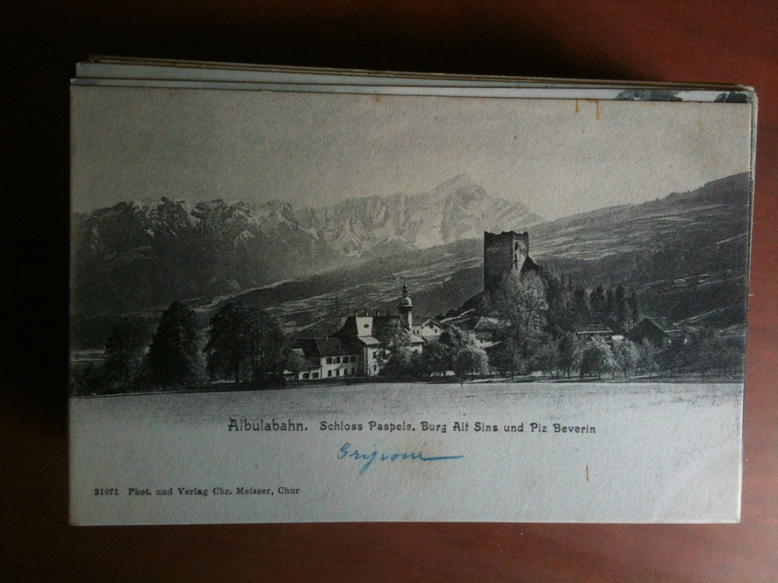 Cartolina Postkarte primi '900 Schweiz Albulabahn - non viaggiata