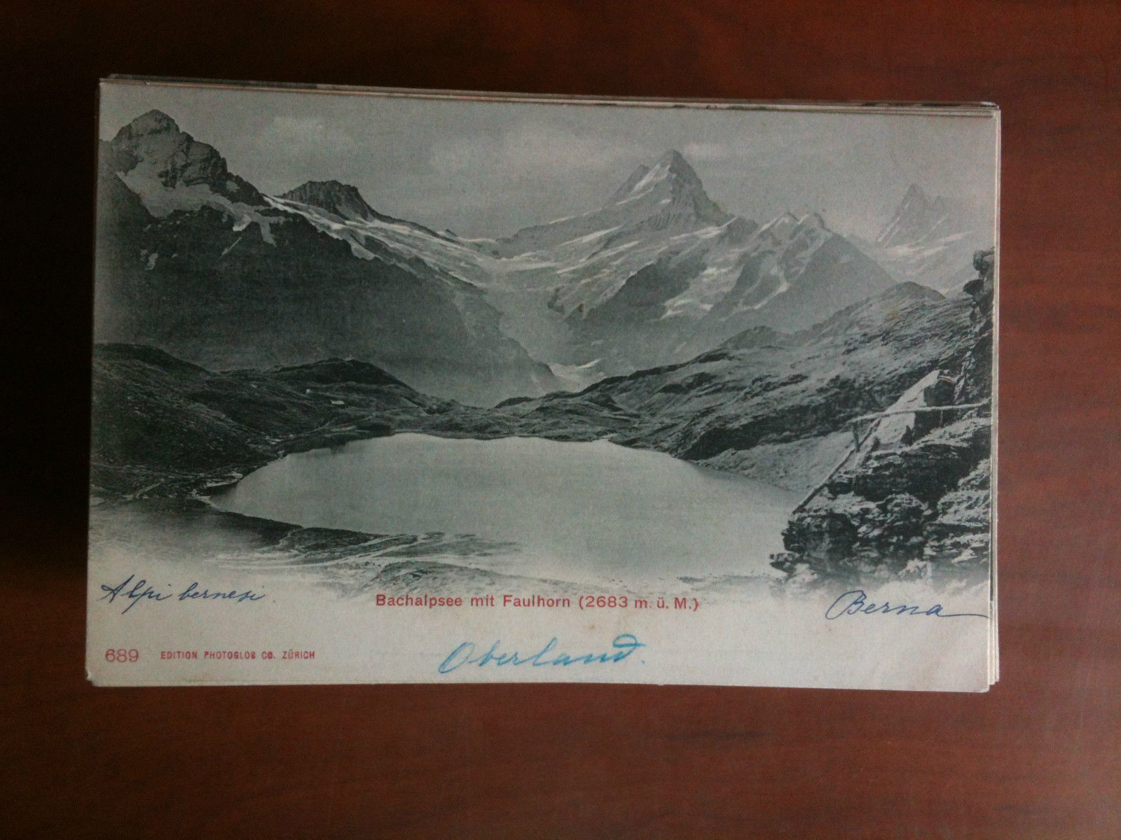 Cartolina Postkarte primi '900 Schweiz Bachalpsee Faulhorn - non viaggiata