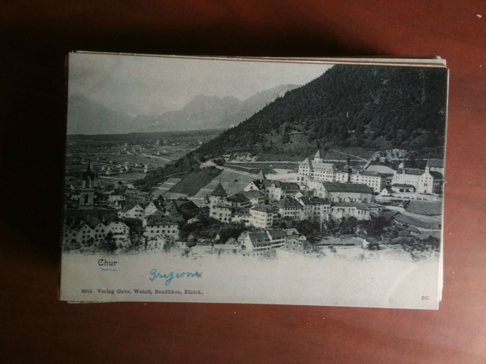 Cartolina Postkarte primi '900 Schweiz Chur - non viaggiata