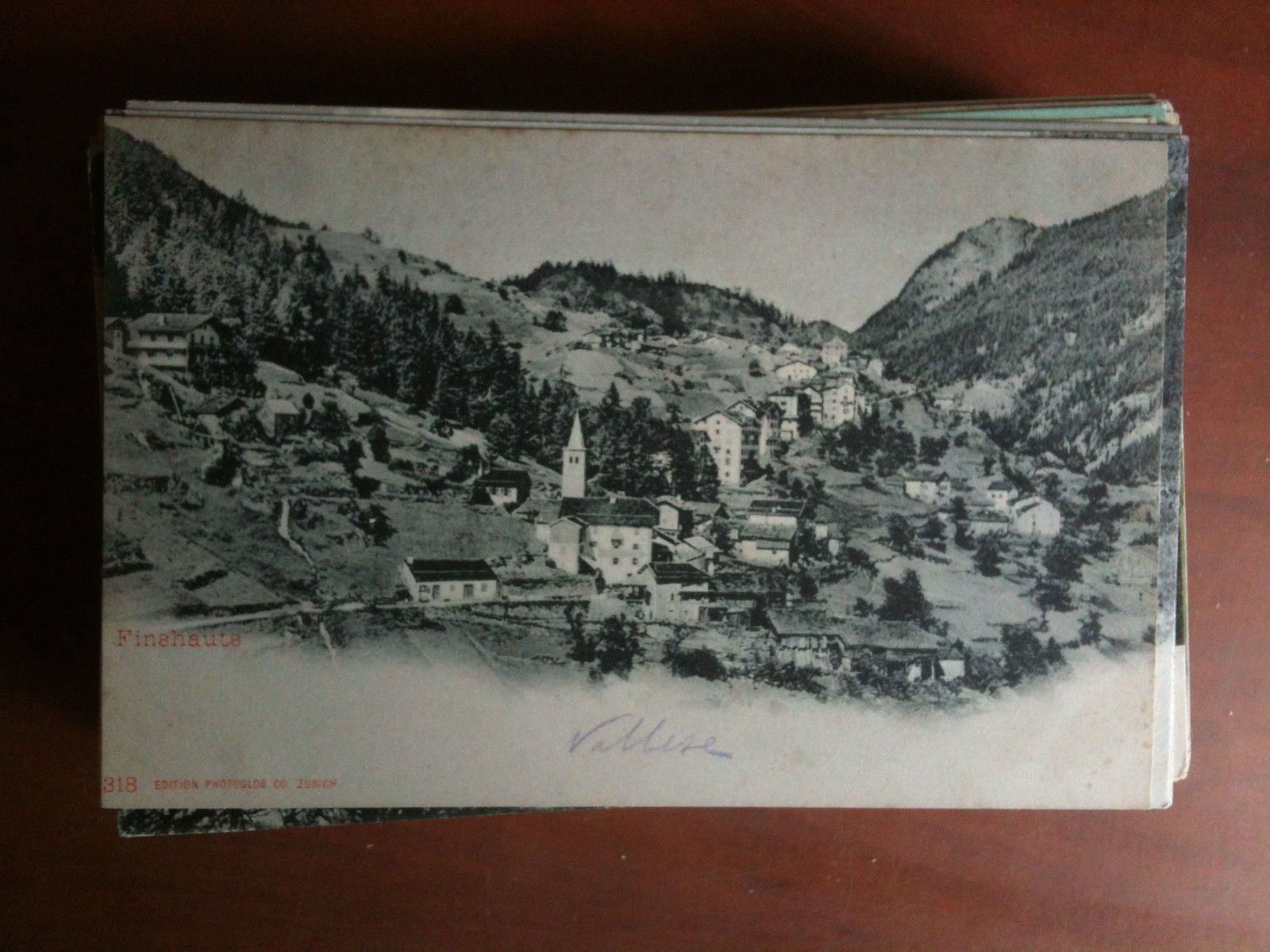 Cartolina Postkarte primi '900 Schweiz Finshauts - non viaggiata