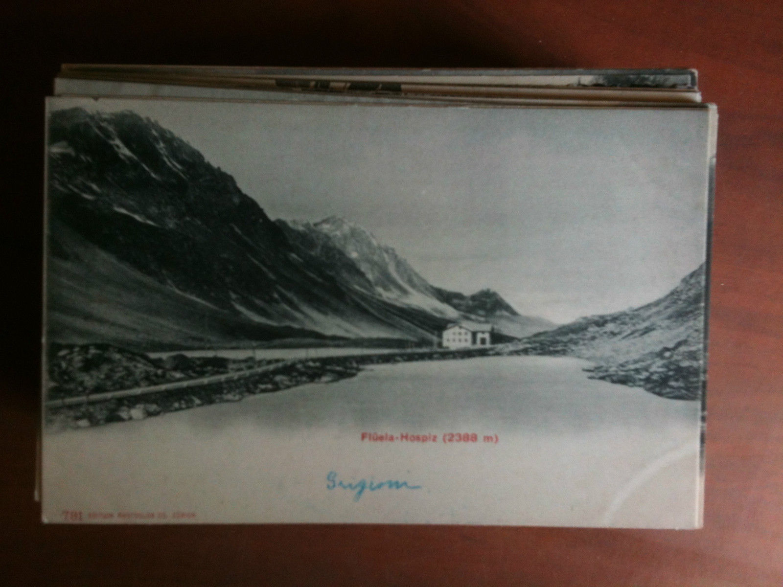 Cartolina Postkarte primi '900 Schweiz Fluela Hospiz - non viaggiata