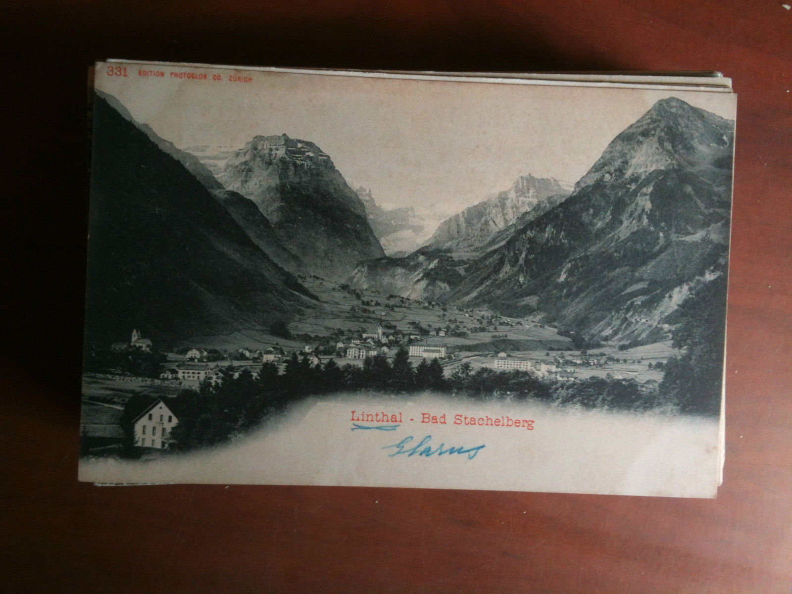 Cartolina Postkarte primi '900 Schweiz Linthal Bad Stachelberg - non …