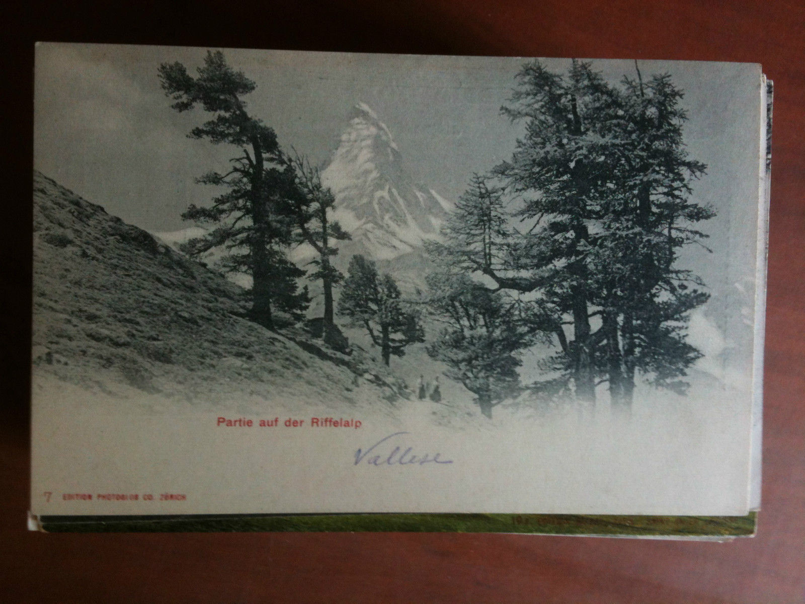 Cartolina Postkarte primi '900 Schweiz Partie auf der Riffelalp - …