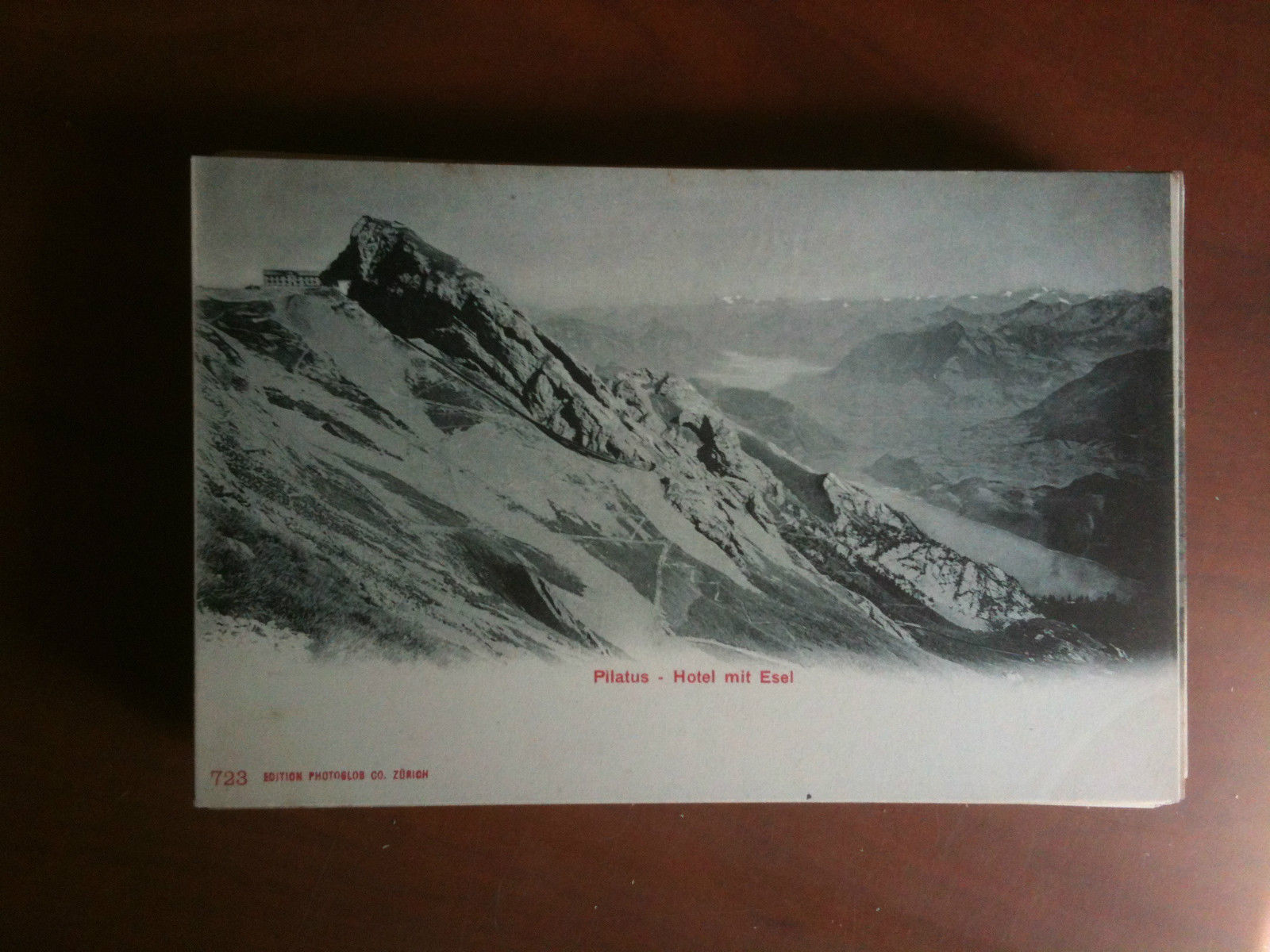 Cartolina Postkarte primi '900 Schweiz Pilatus Hotel mite Esel - …
