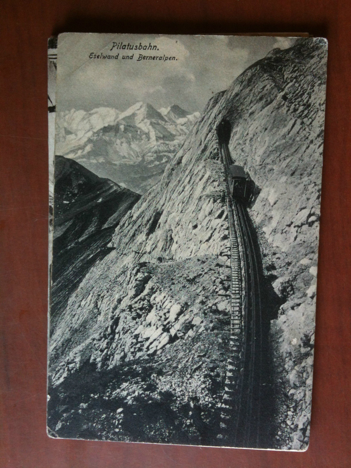 Cartolina Postkarte primi '900 Schweiz Pilatusbahn Eselwand Berner - viaggiata