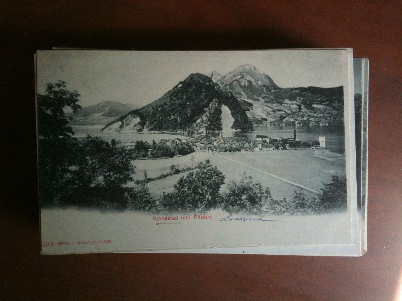 Cartolina Postkarte primi '900 Schweiz Stansstad und Pilatus - non …