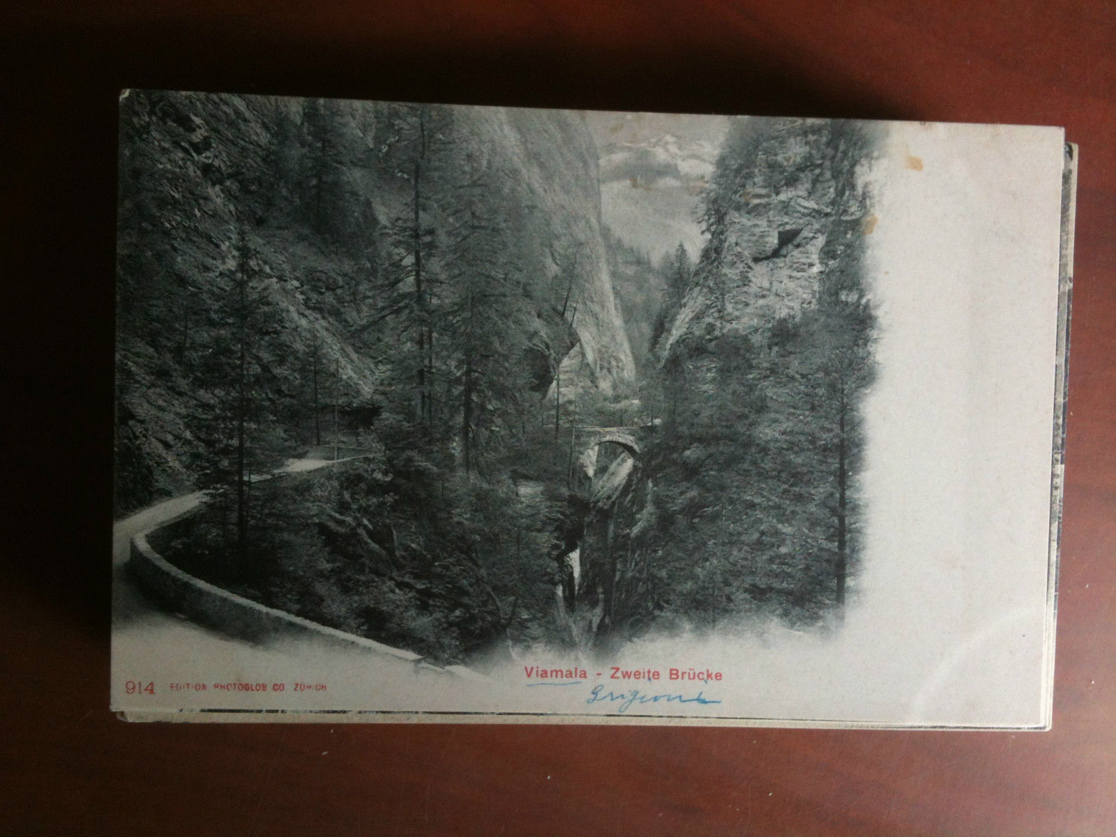 Cartolina Postkarte primi '900 Schweiz Viamala - non viaggiata