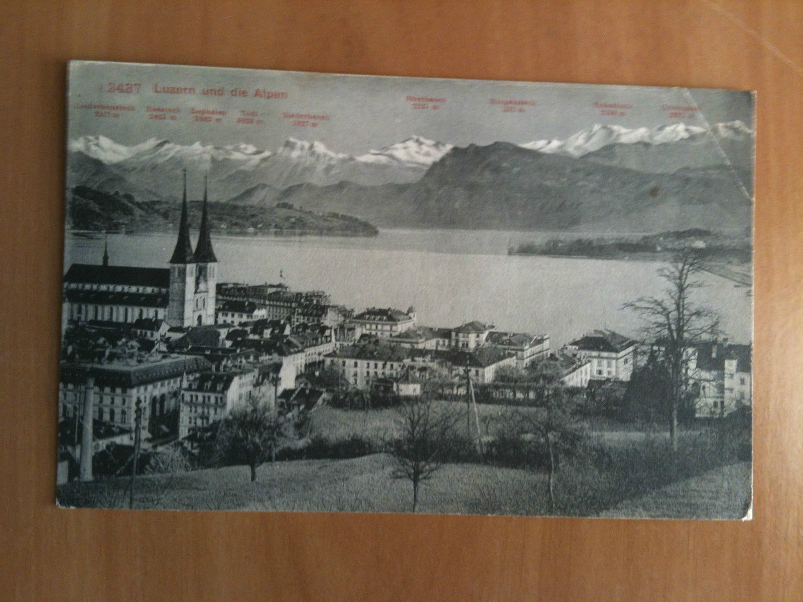 Cartolina Postkarte primi '900 Svizzera Luzern und die Alpen - …