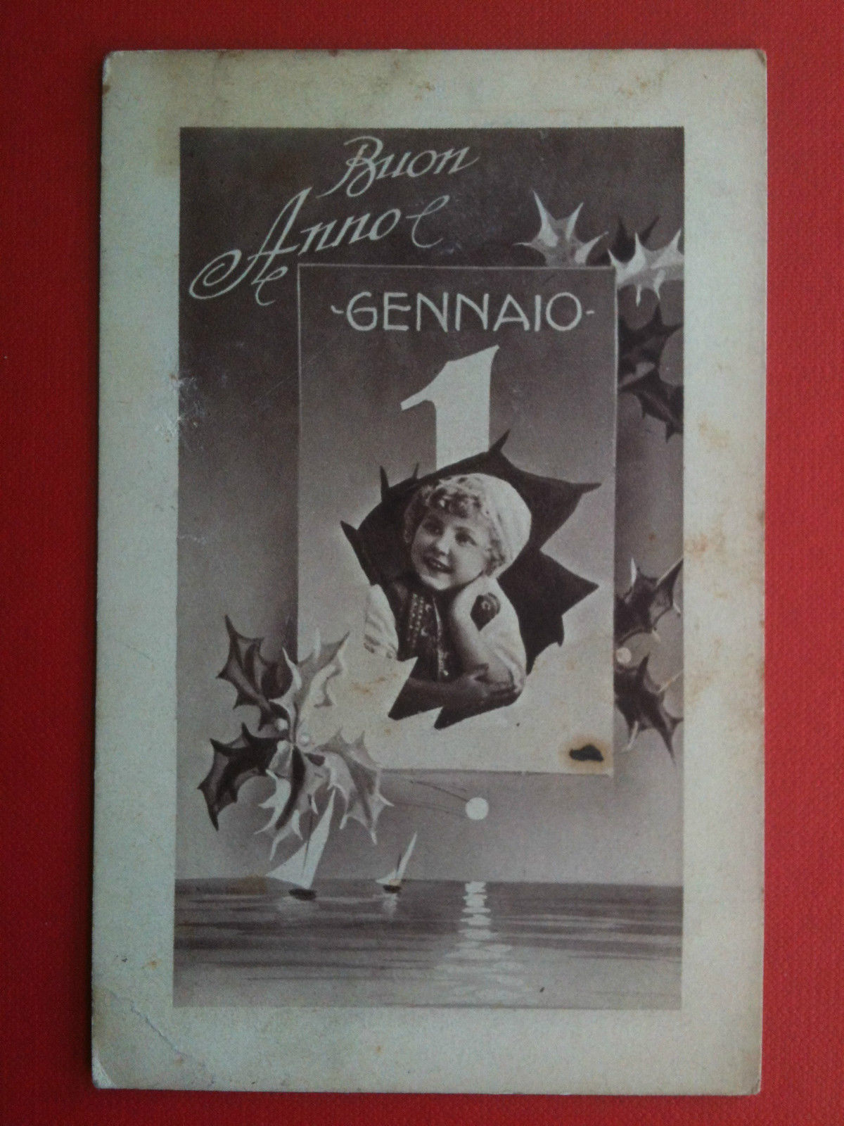 Cartolina primi '900 Buon Anno e 1 Gennaio - non …