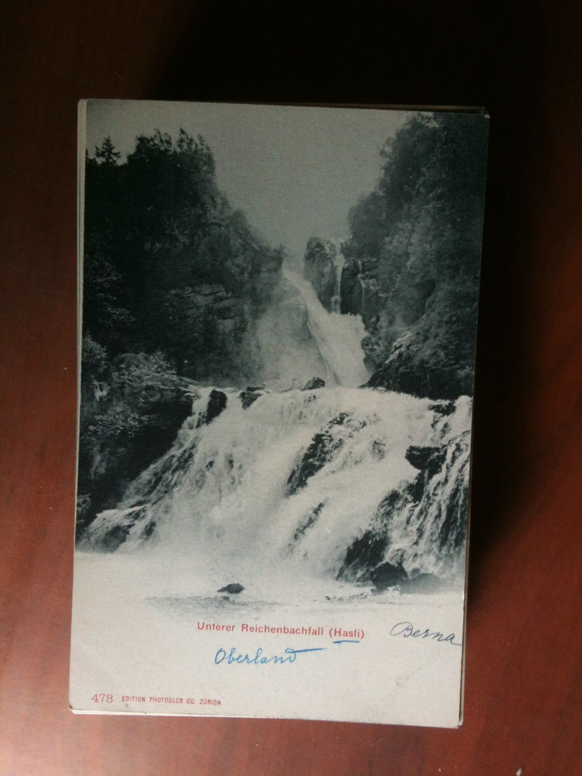 Cartolina primi '900 Schweiz Unferer Reichenbachfall - non viaggiata E4170