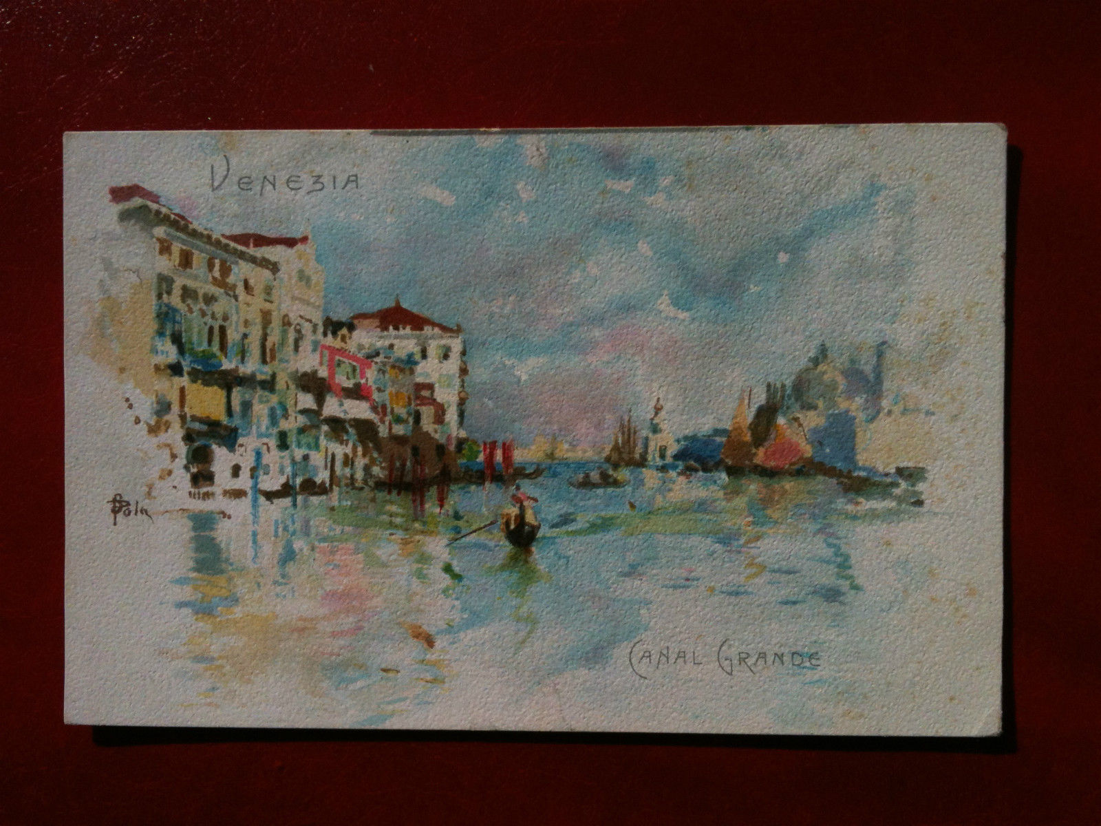 Cartolina primi '900 Venezia - Canal Grande - non viaggiata