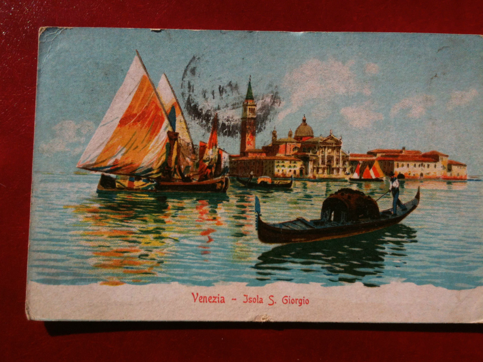 Cartolina primi '900 Venezia - Isola S. Giorgio- viaggiata