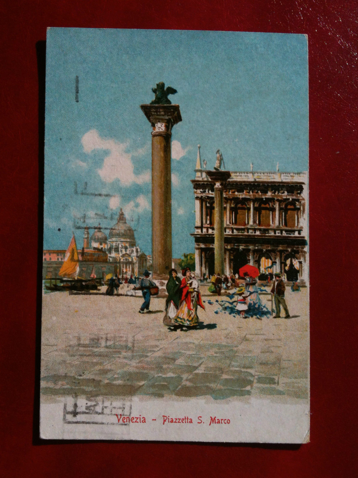 Cartolina primi '900 Venezia - Piazzetta S. Marco - viaggiata