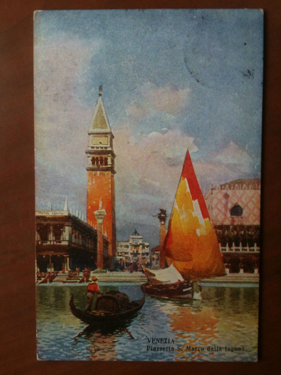 Cartolina primi '900 Venezia - Piazzetta San Marco dalla Laguna …