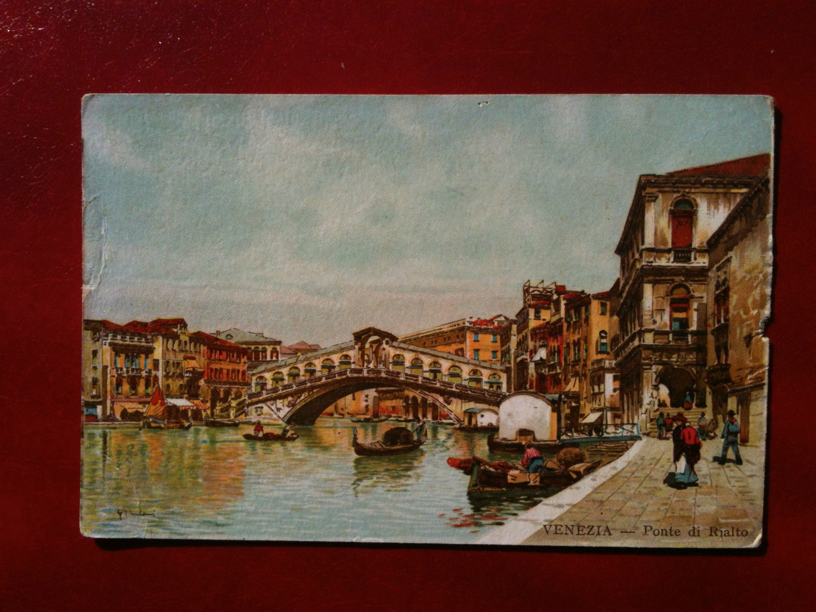 Cartolina primi '900 Venezia - Ponte di Rialto - non …