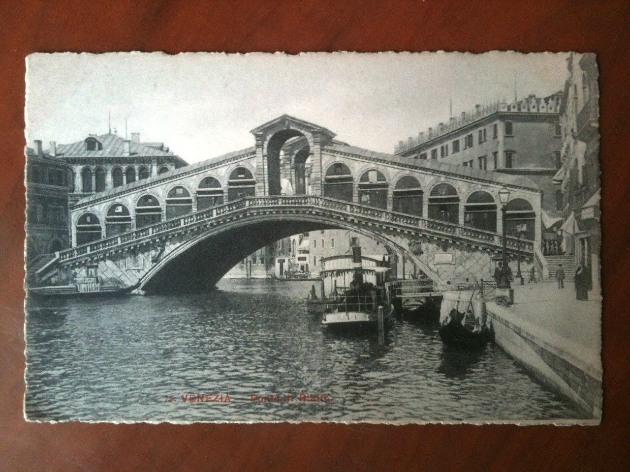 Cartolina primi '900 Venezia - Ponte di Rialto b/n - …