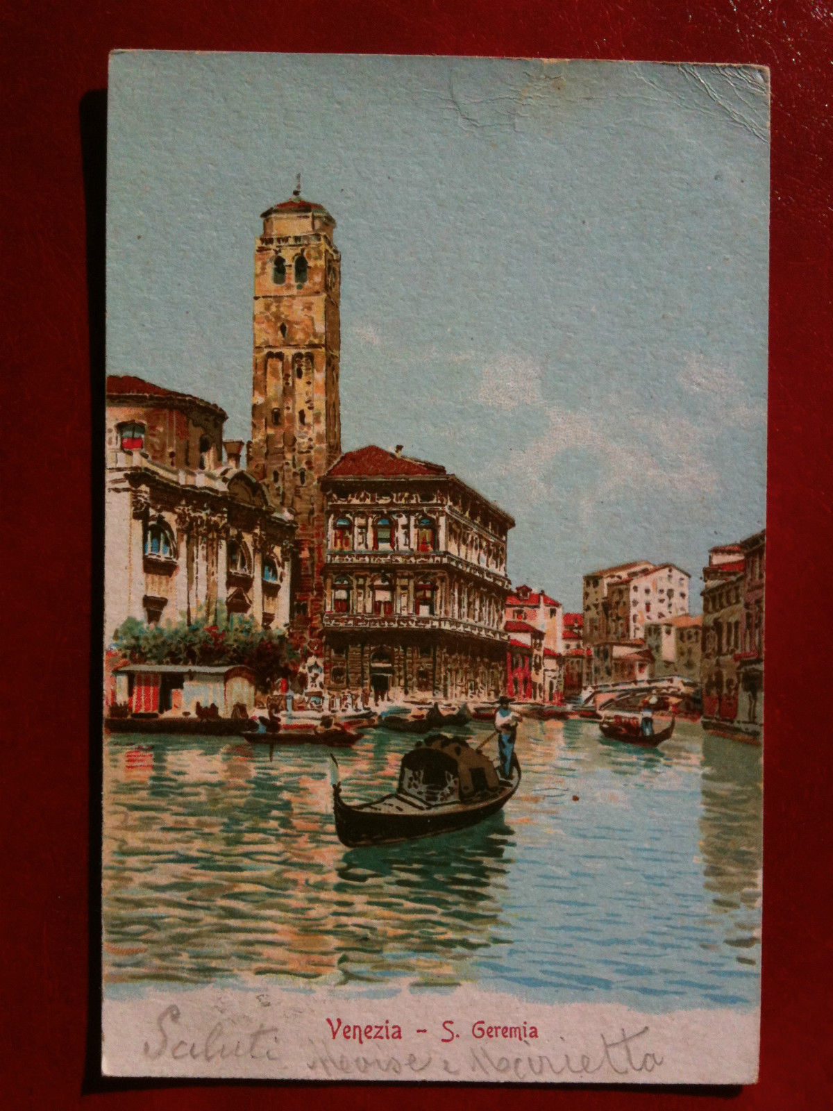 Cartolina primi '900 Venezia - S. Geremia - viaggiata