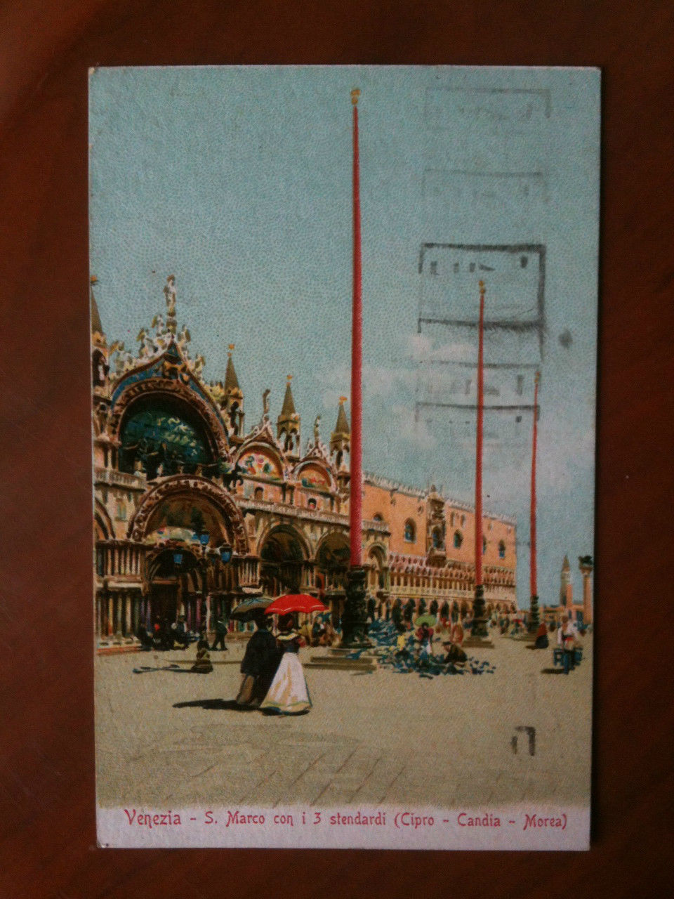 Cartolina primi '900 Venezia - S. Marco con i 3 …