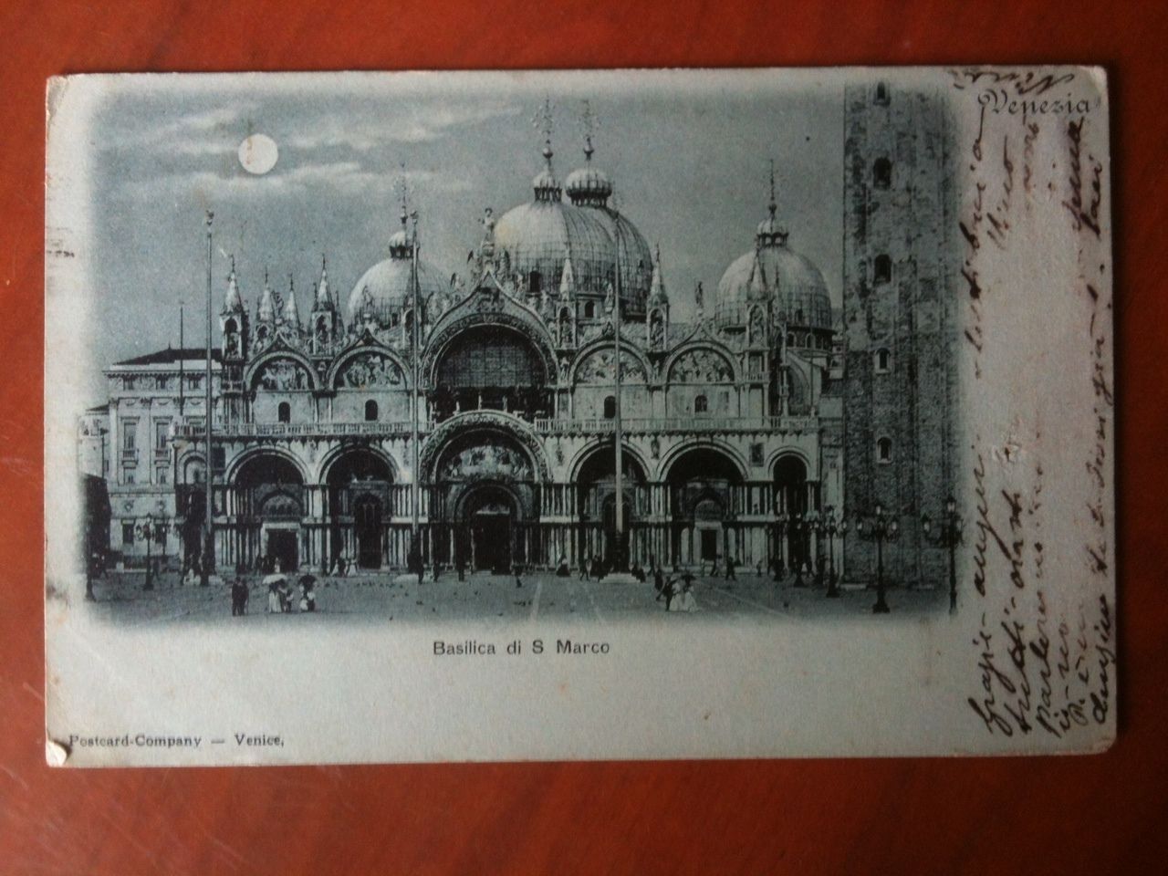 Cartolina primi '900 Venezia Basilica di San Marco - viaggiata