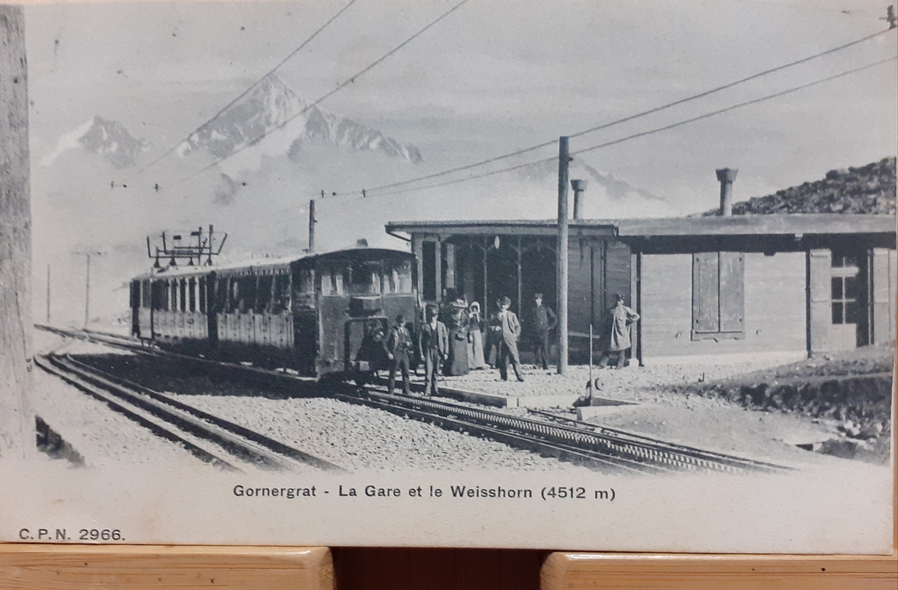 Cartolina Svizzera Gornergrat- La Gare et le Weisshorn 1910 circa