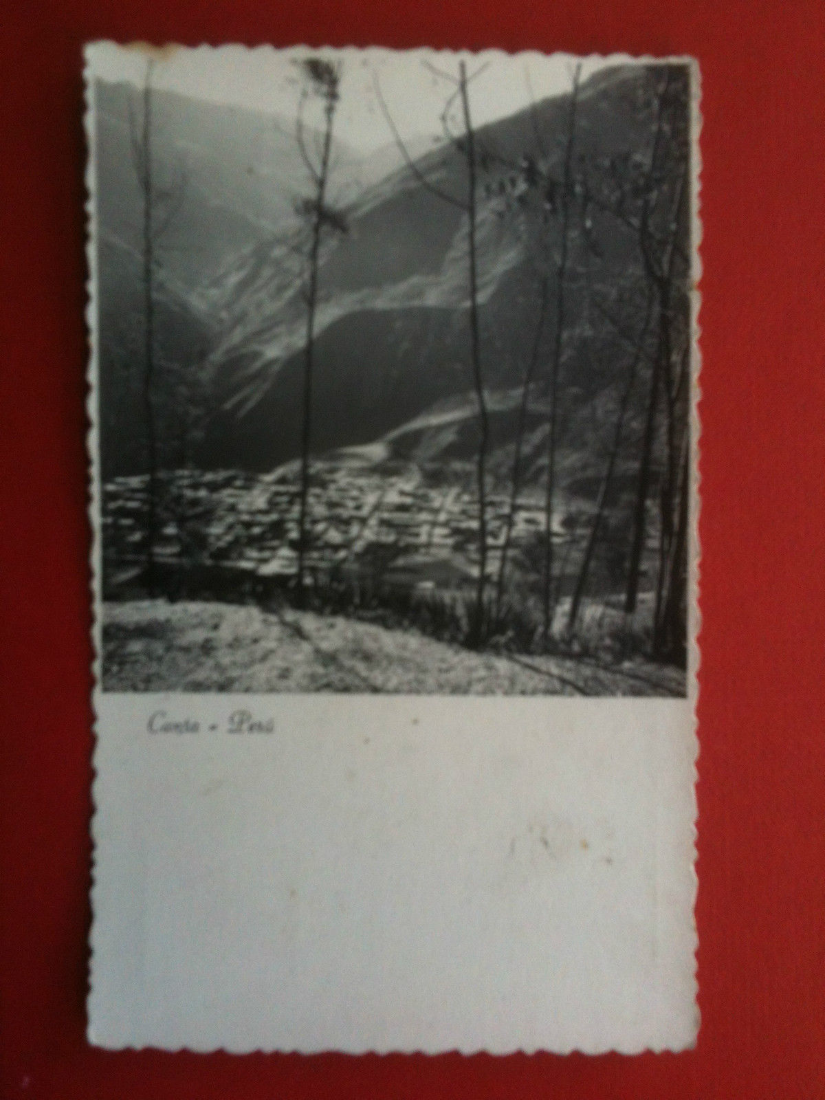 Cartolina Tarjeta fotografia vera metà '900 Udo Schack Perù Canta …