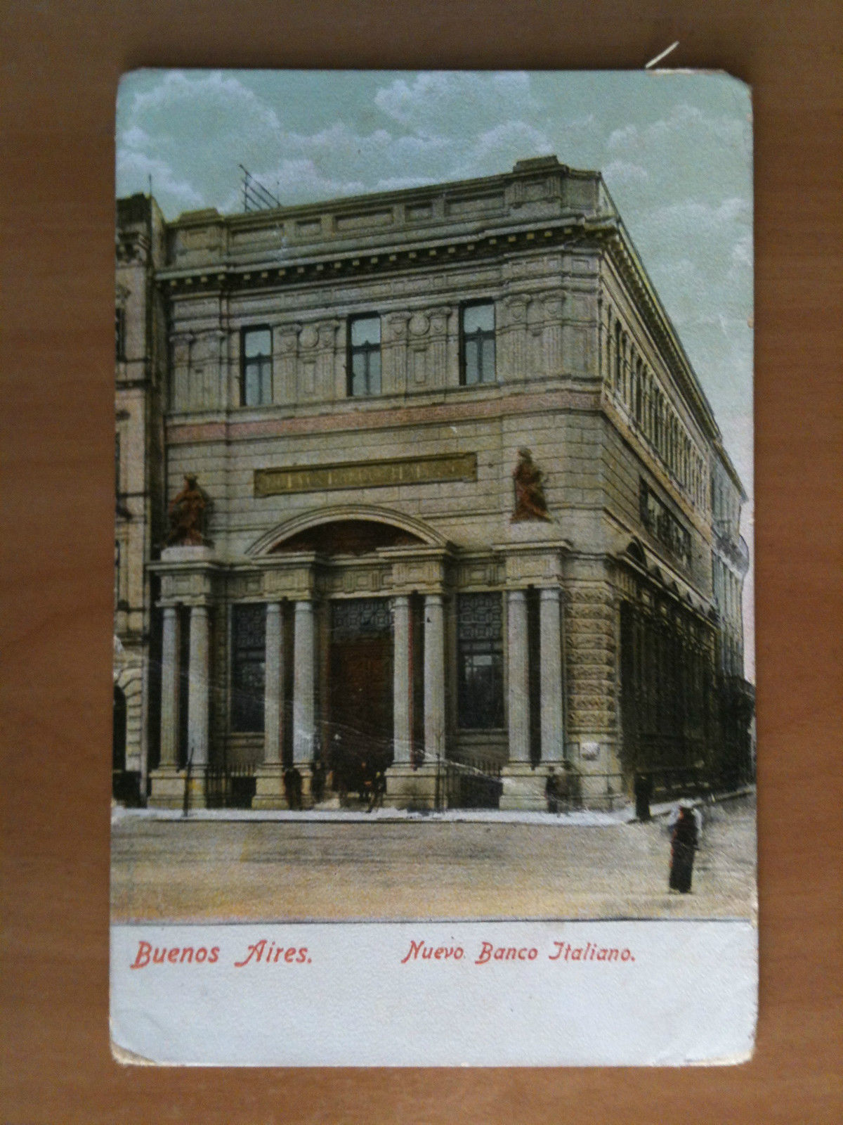 Cartolina Tarjeta primi '900 Buenos Aires Nuevo Banco Italiano - …