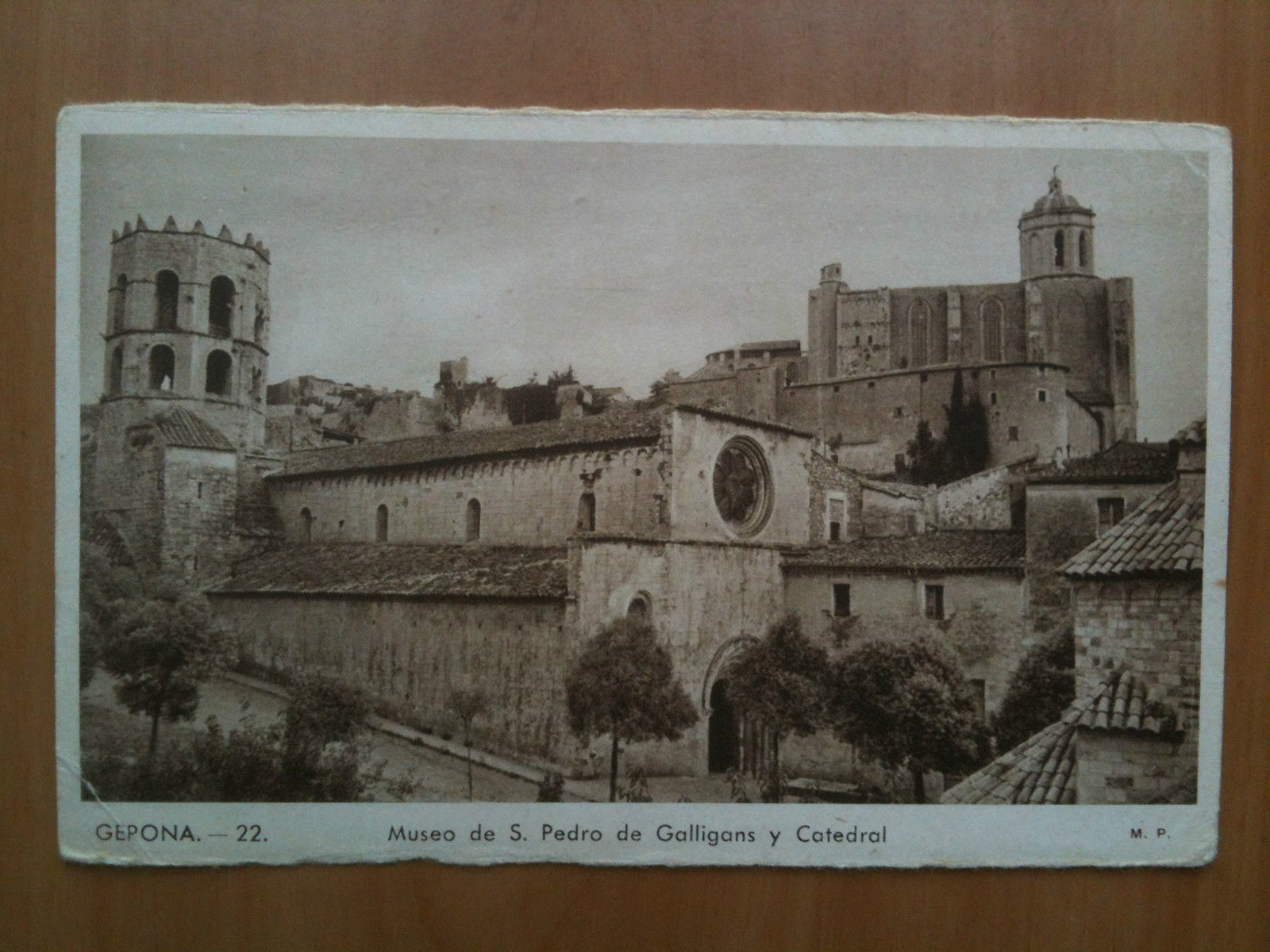 Cartolina Tarjeta primi '900 Spagna Gerona S. Pedro y Catedral …