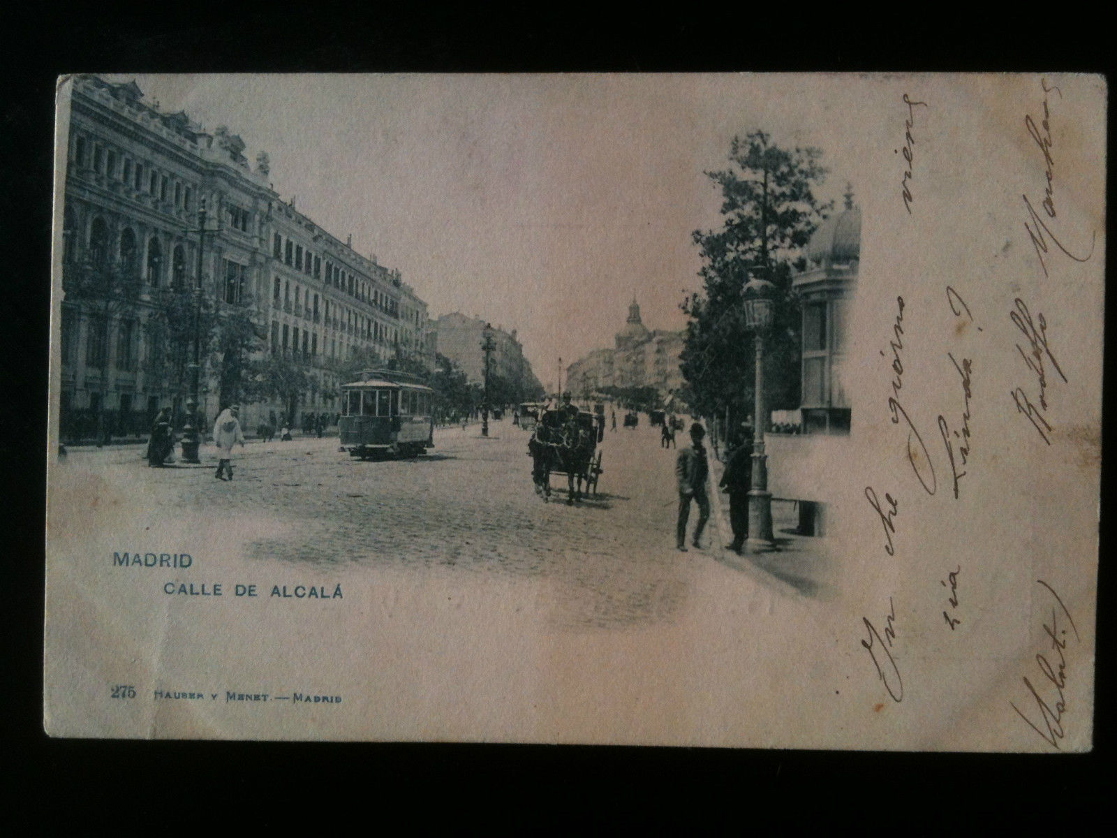 Cartolina Tarjeta primi '900 Spagna Madrid Calle de Alcalà - …