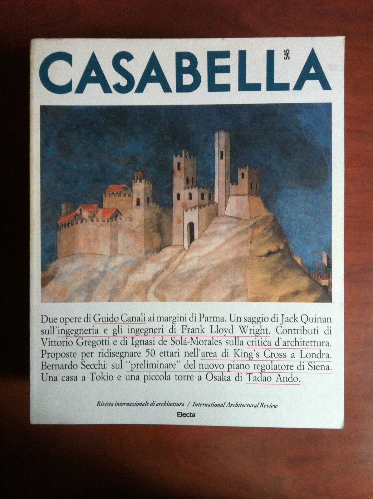 Casabella n^ 545 Aprile 1988 - E18840