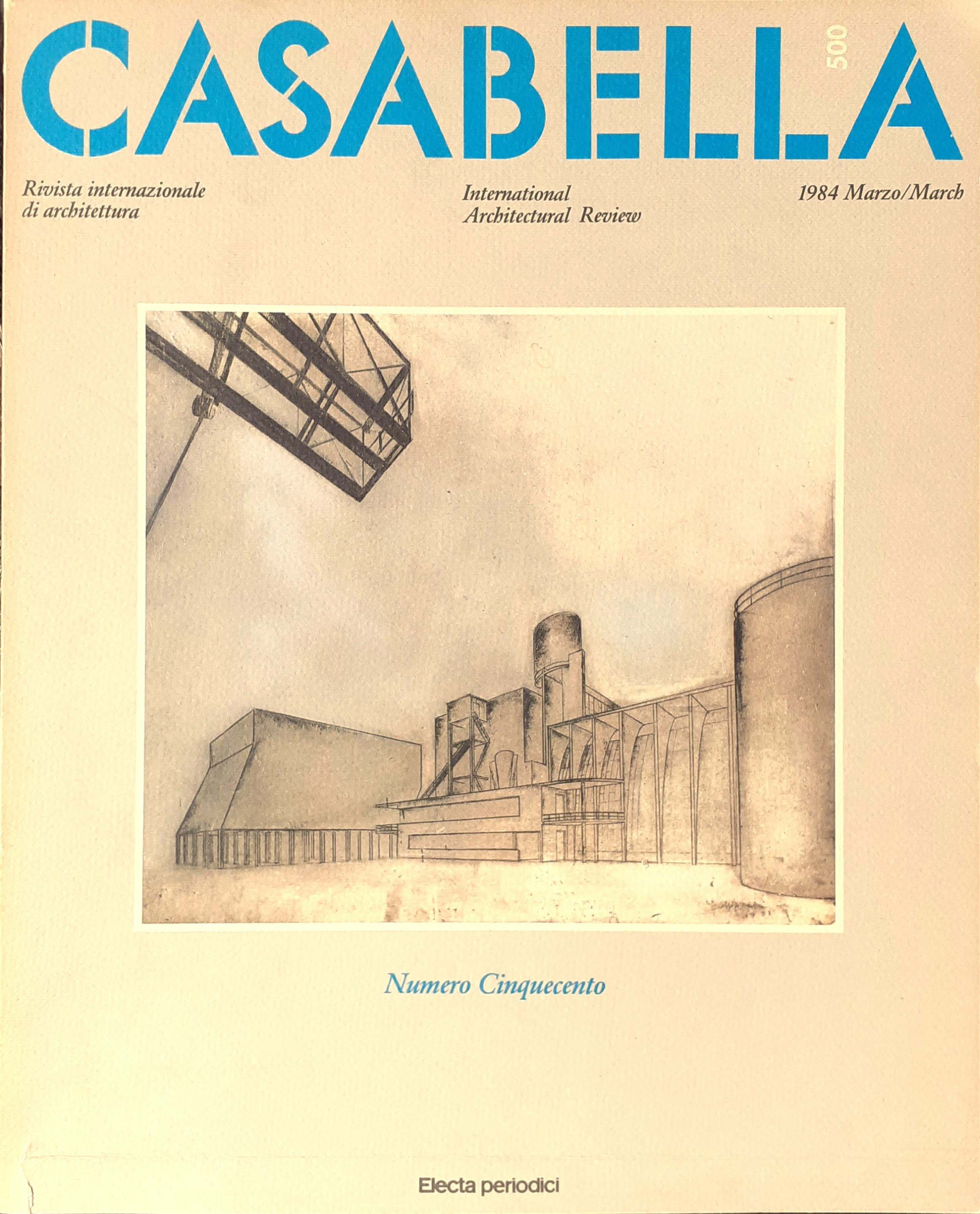 CASABELLA rivista di Architettura N^500 Marzo 1984