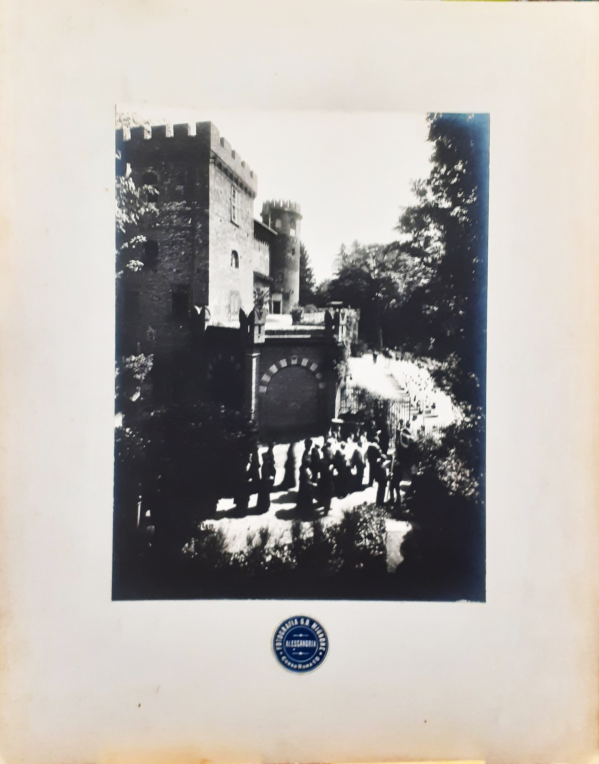 Castello Redabue Masio (AL) fotografo G.B. Mignone 1910 circa