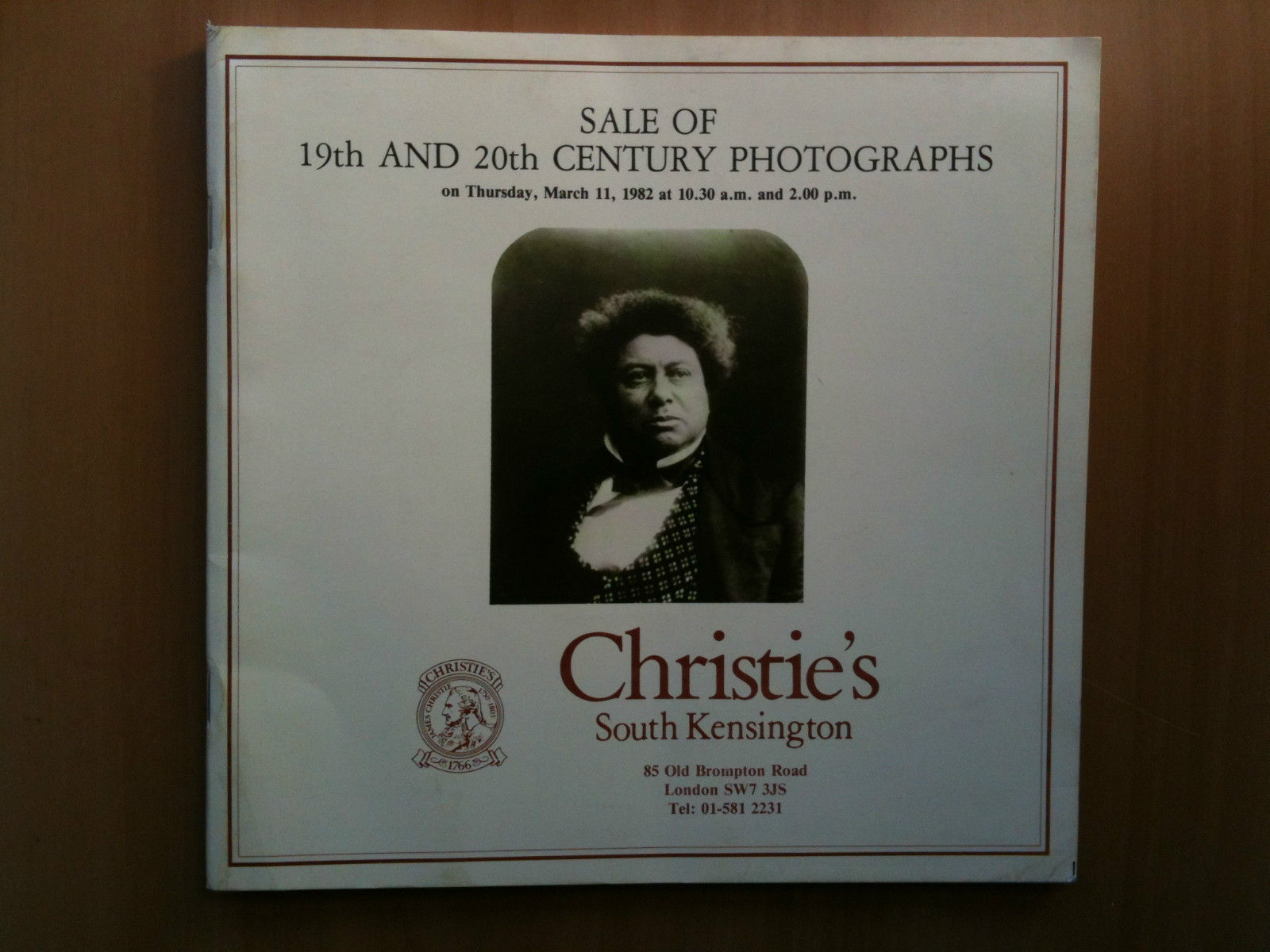 Catalogo Asta Fotografica Sales Photographs Christie's 1982 London