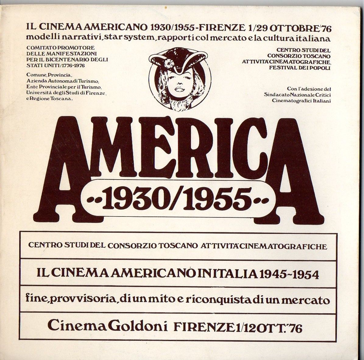 Catalogo Cinema Americano 1930/1955 Firenze 1976