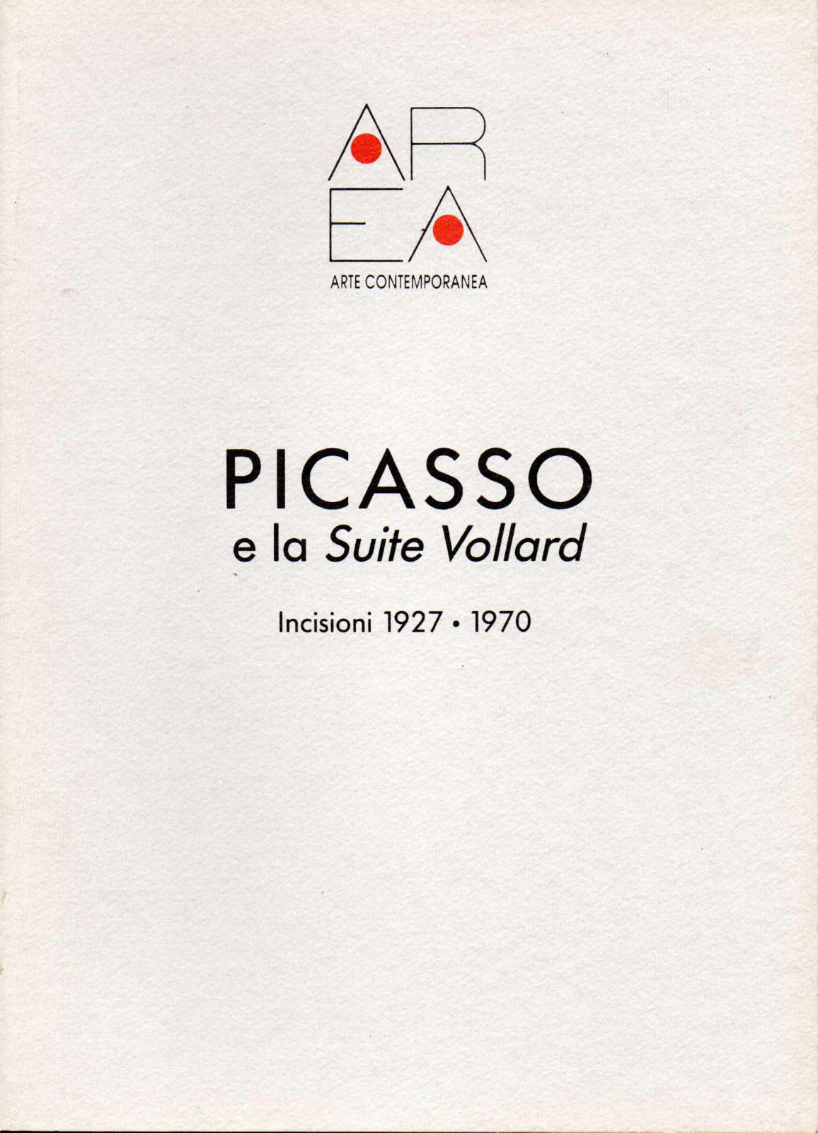 Catalogo d'Arte Picasso incisioni 1927-1970