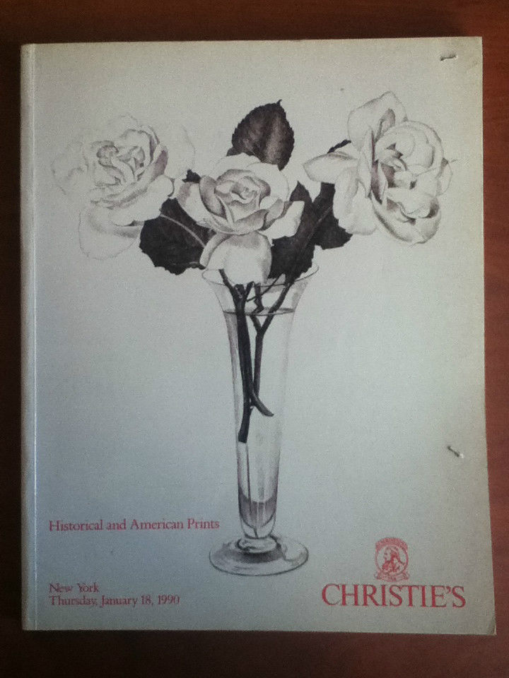 Catalogo d'Asta Christie's Historical and American Prints New York 1990 …