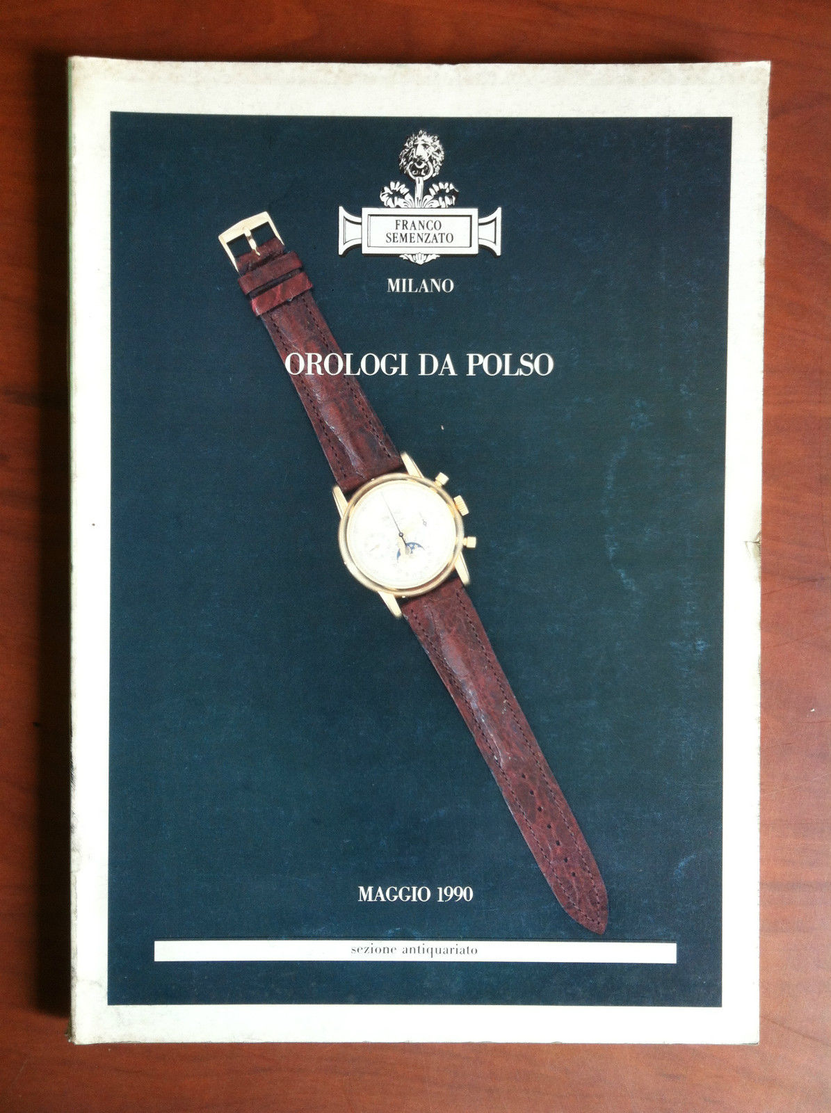 Catalogo d'Asta Franco Semenzato Orologi da polso Milano 1990 - …